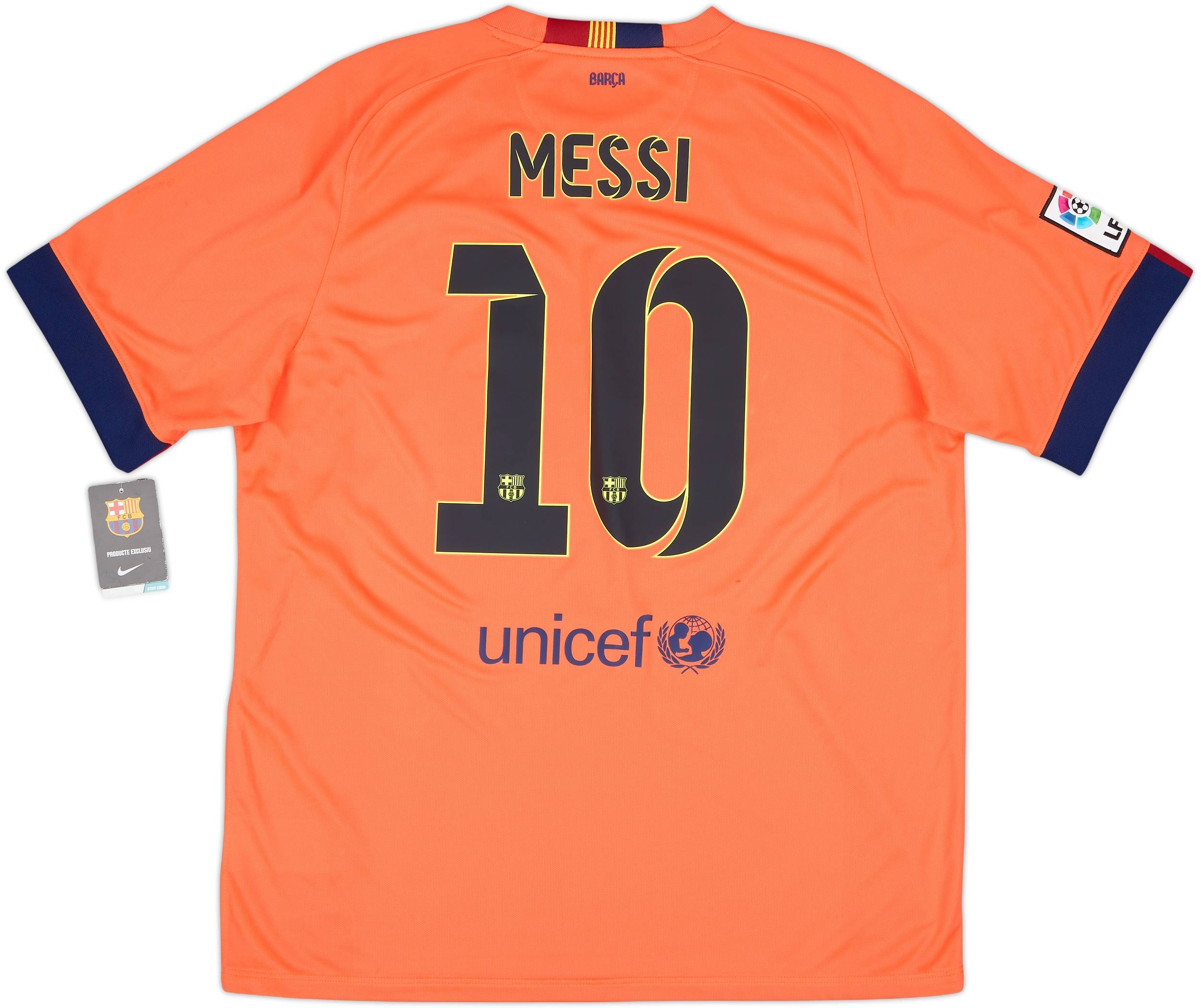 2014-15 Barcelona Away Shirt Messi #10 (XL)