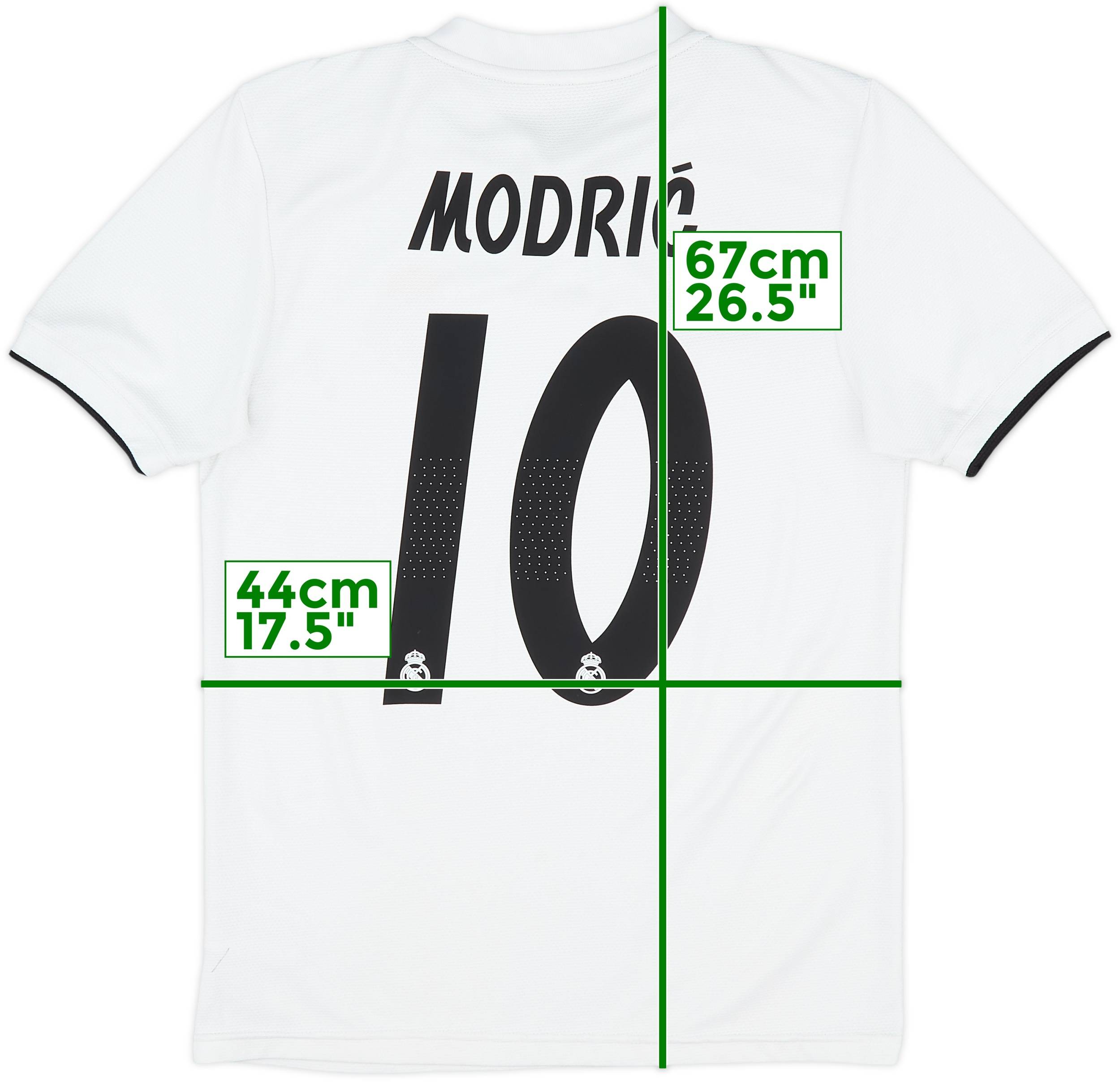 Real Madrid Clima365 シャツ 2018-19 Real Madrid Home Shirt Modric #10 - 6/10 - (XS)