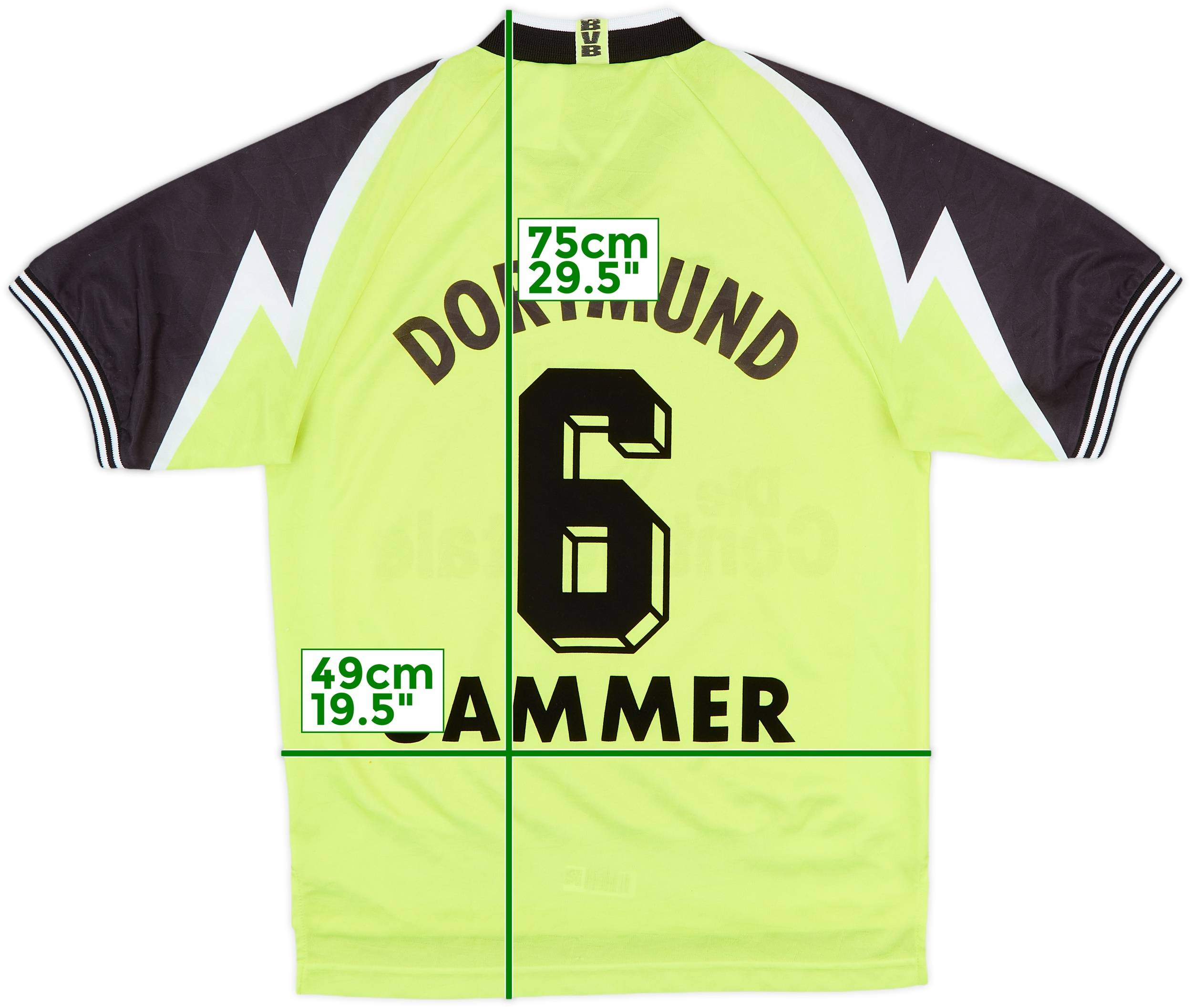NIKE Borussia Dortmund 1995/96 サッカーシャツ BORUSSIA DORTMUND 1995 1996 HOME FOOTBALL SHIRT SOCCER