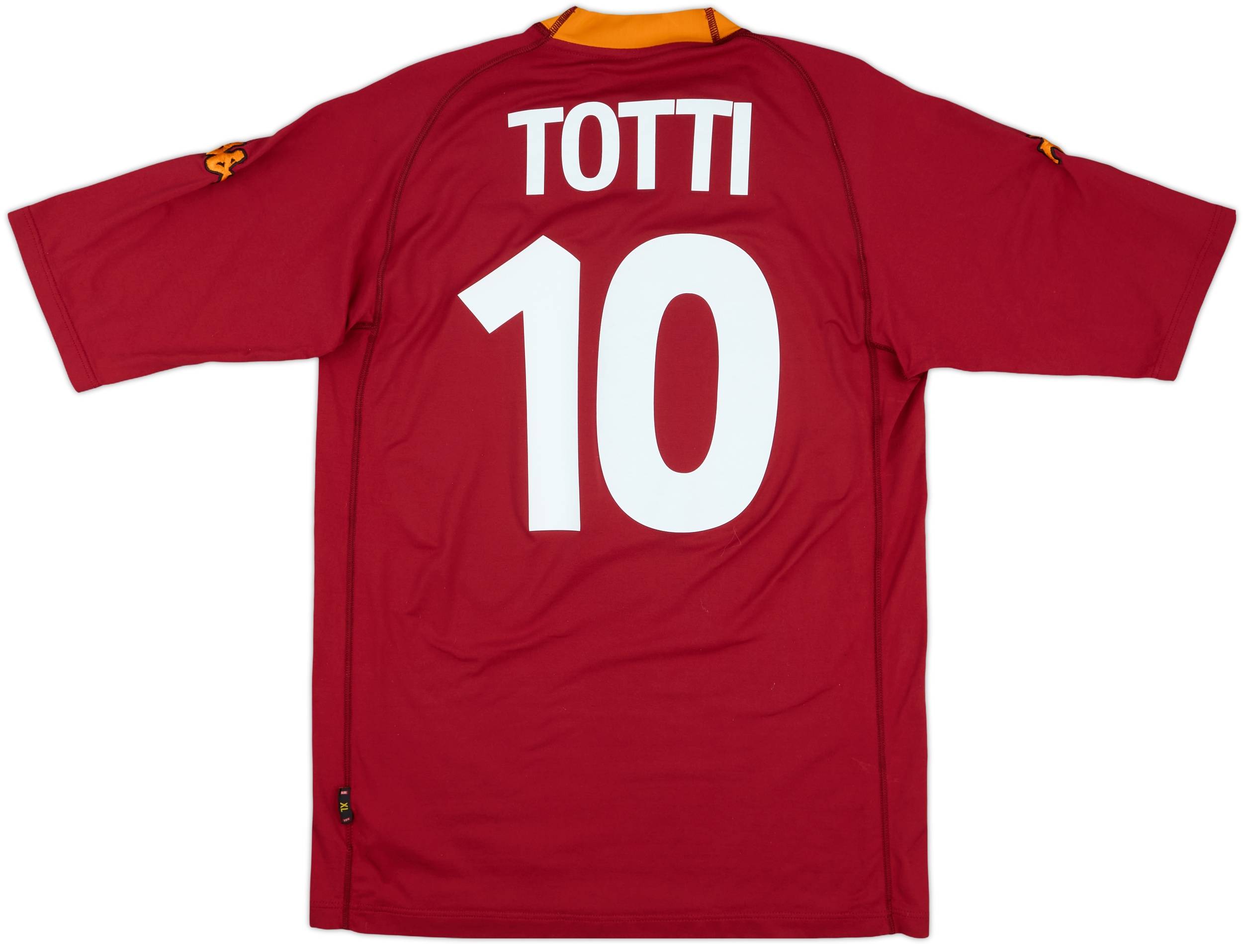2000-01 Roma Home Shirt Totti #10 - 7/10 - (XL)
