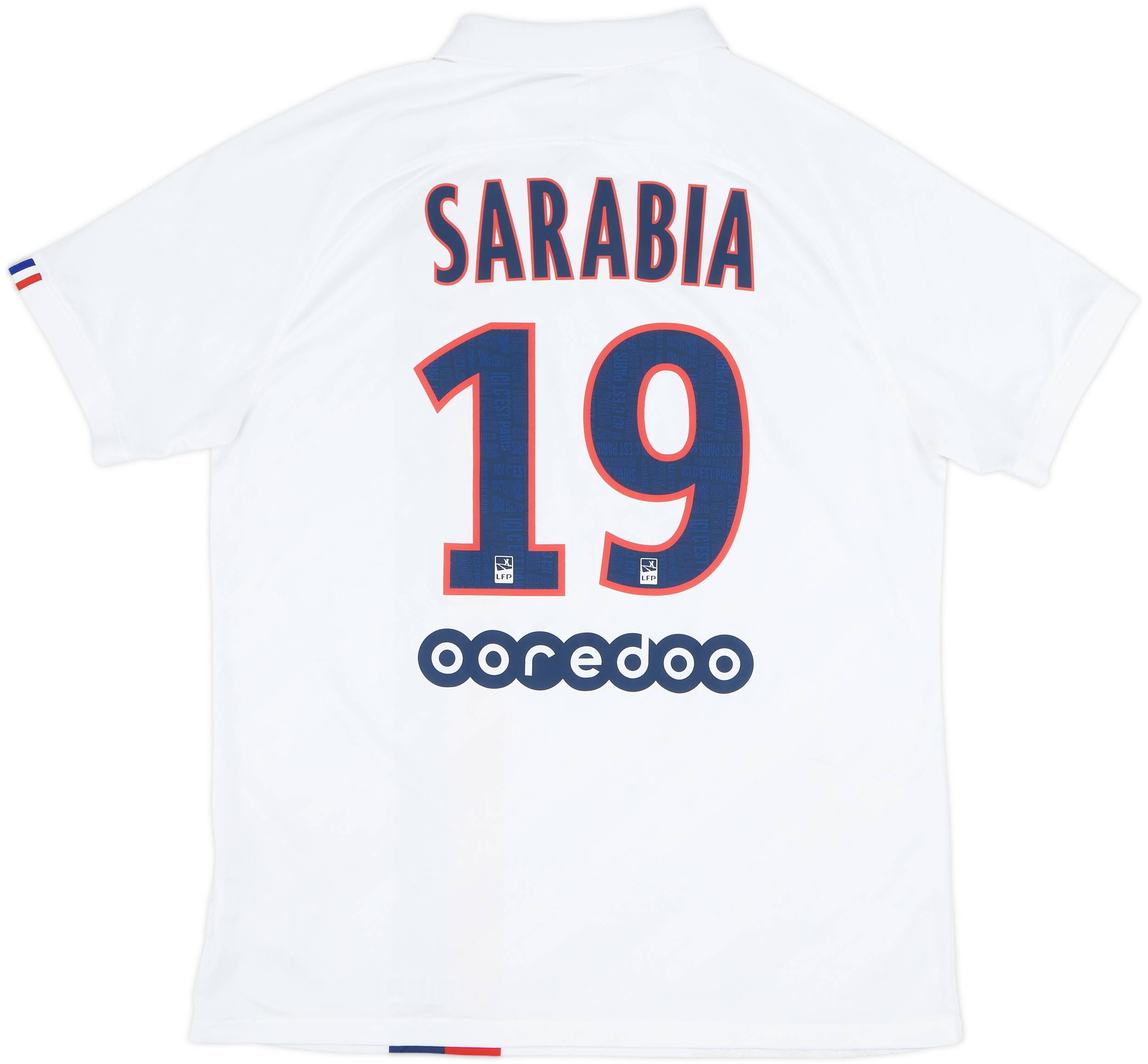 2019-20 Paris Saint-Germain Third Shirt Sarabia #19 - 6/10 - (L)
