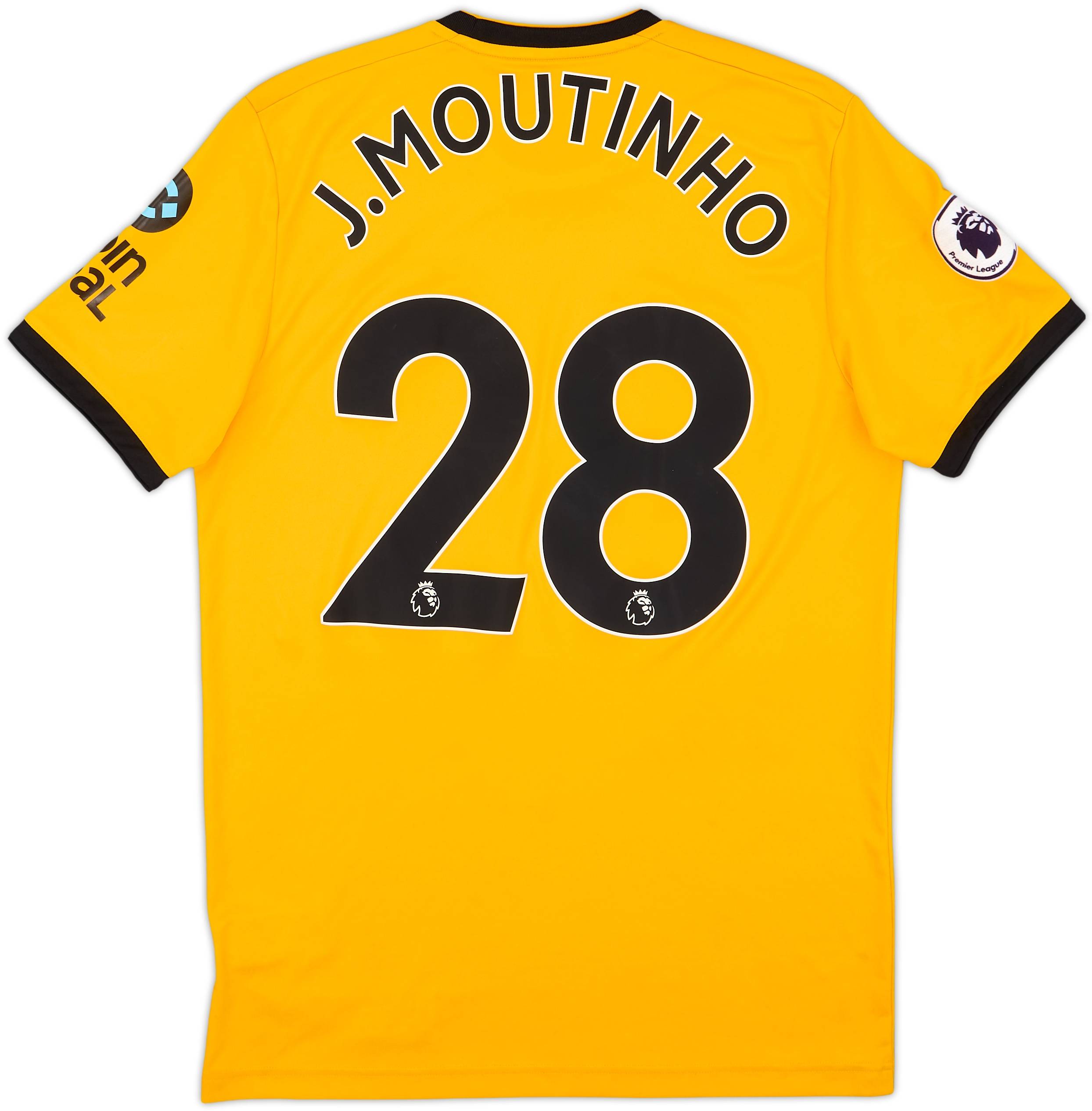 2018-19 Wolves Home Shirt J. Moutinho #28 - 4/10 - (M)