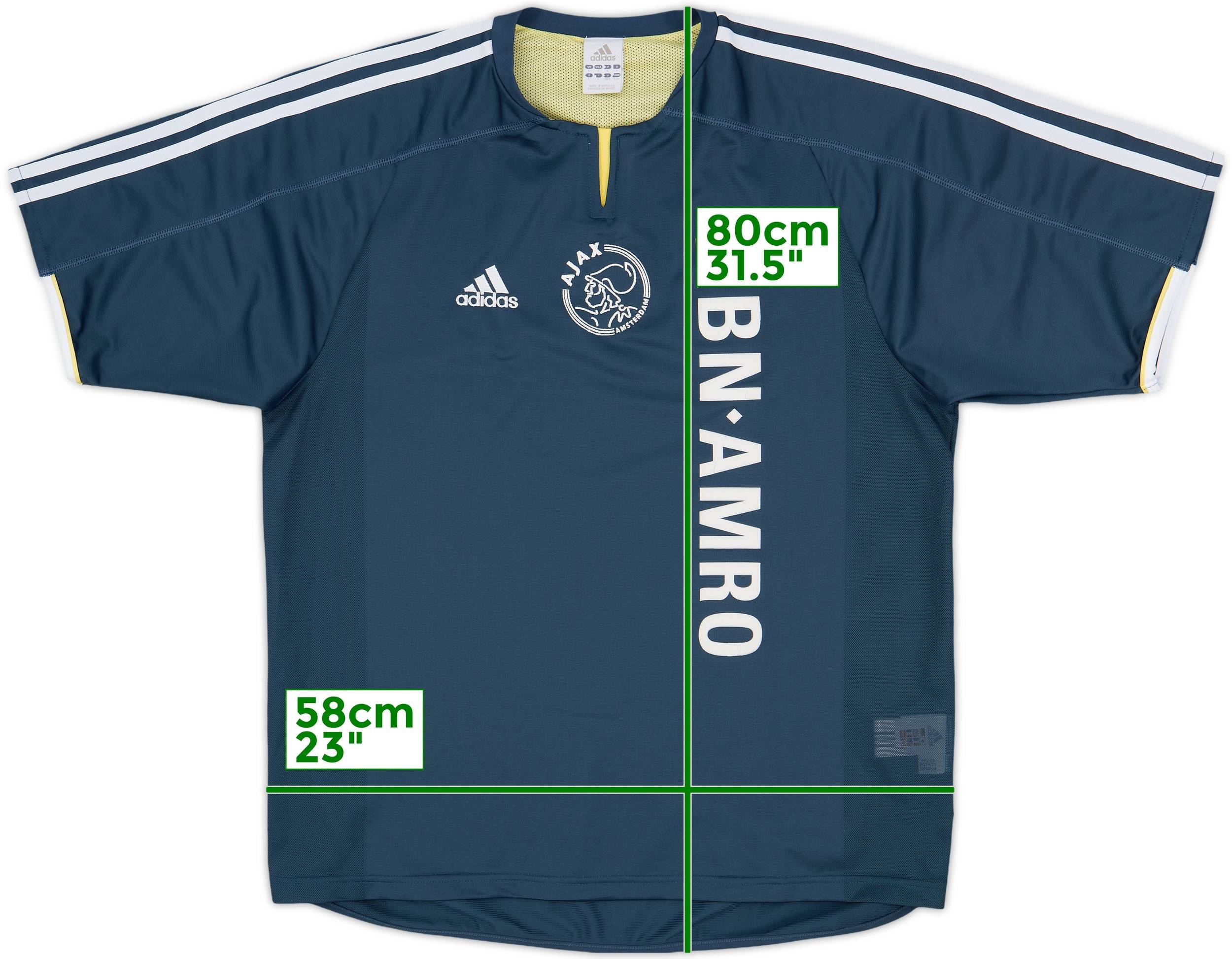 ウェア Ajax Soccer Uniform 2003/04 Away 2003-04 Ajax Away Shirt - 6/10 - (L)