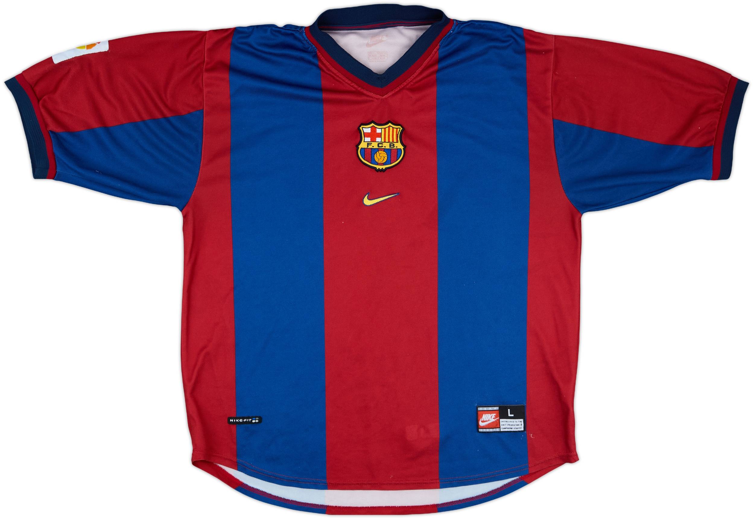1998-00 Barcelona Home Shirt - 5/10 - (L)