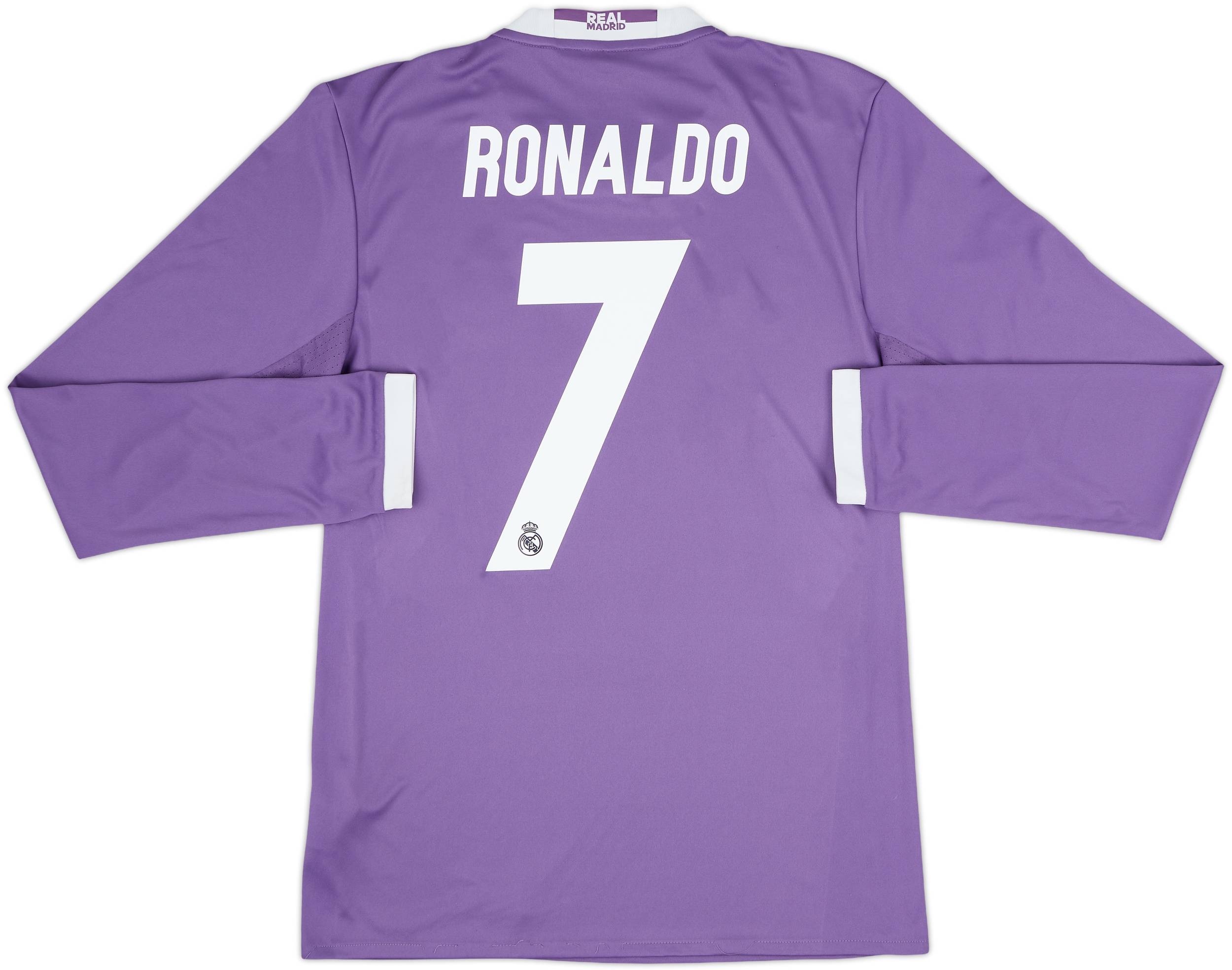 2016-17 Real Madrid Away L/S Shirt Ronaldo #7 - 7/10 - (S)