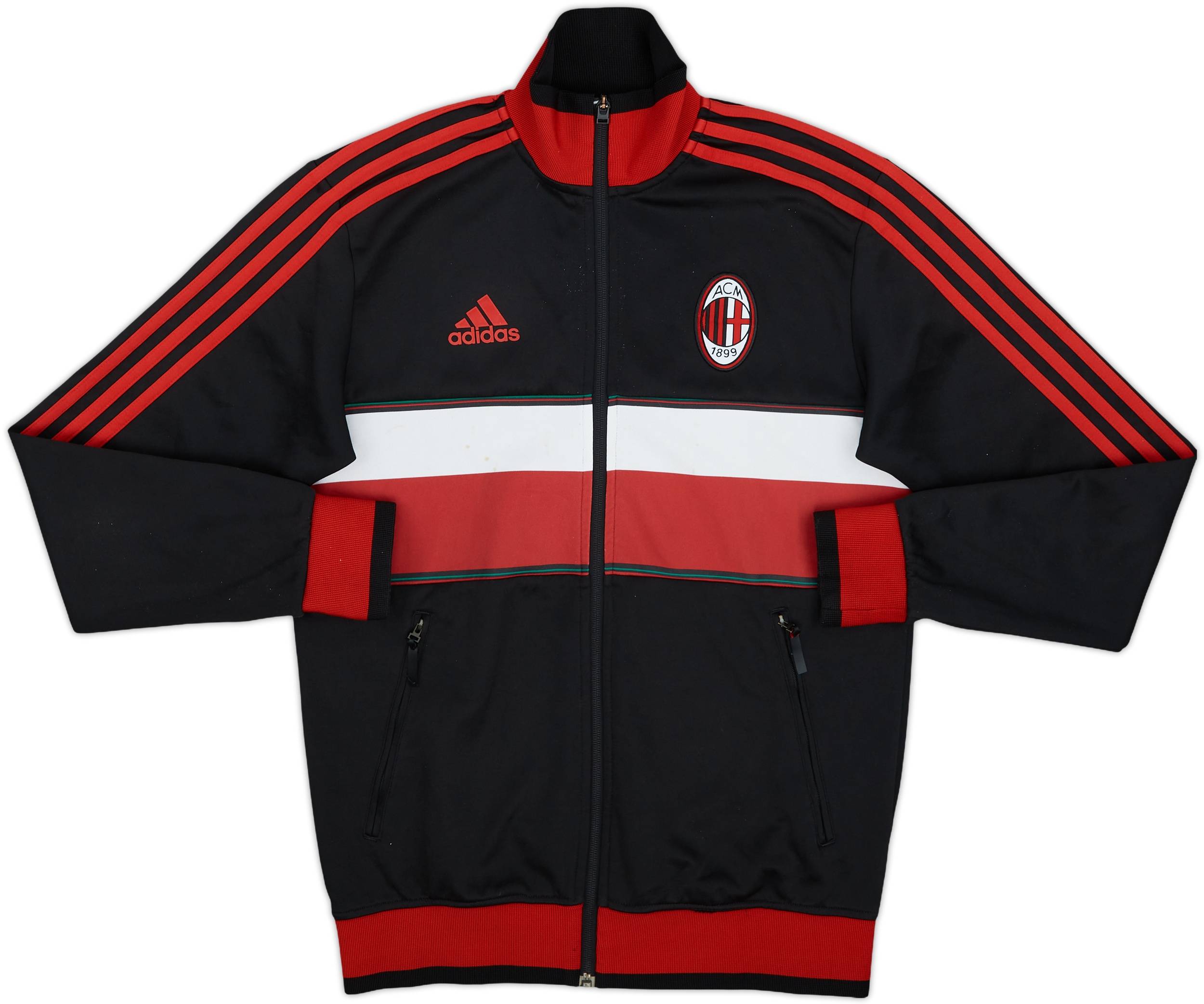 2012-13 AC Milan adidas Track Jacket - 6/10 - (S)