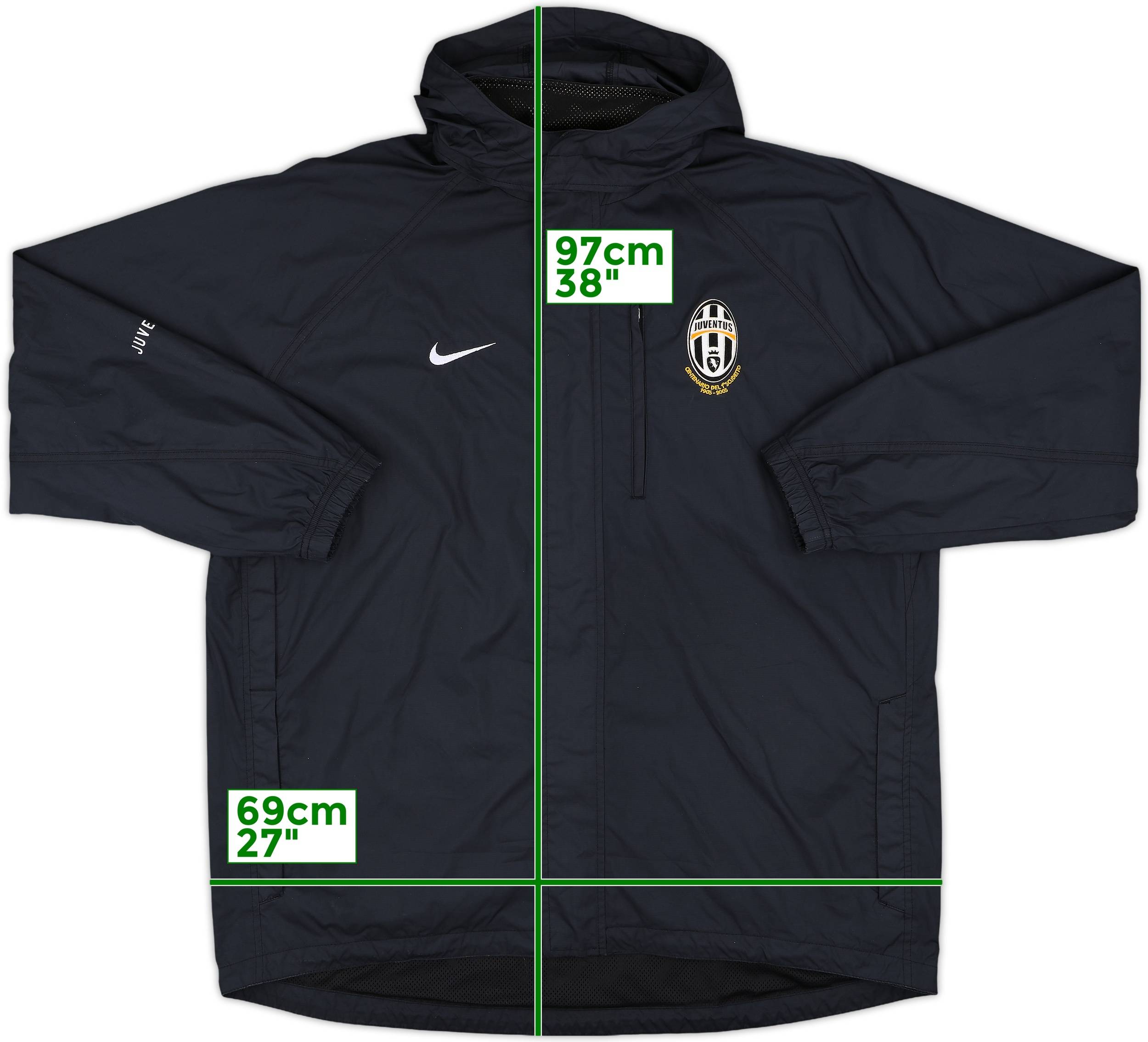 2005-06 Juventus Nike Hooded Rain Jacket - 8/10 - (XL)