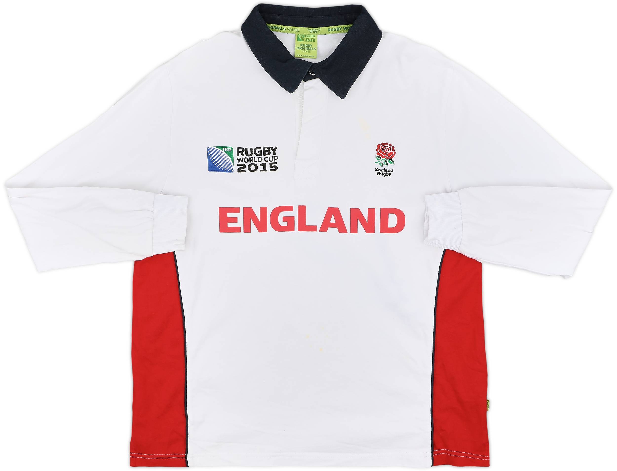 2015 England Rugby Polo L/S Shirt 7/10 (L)