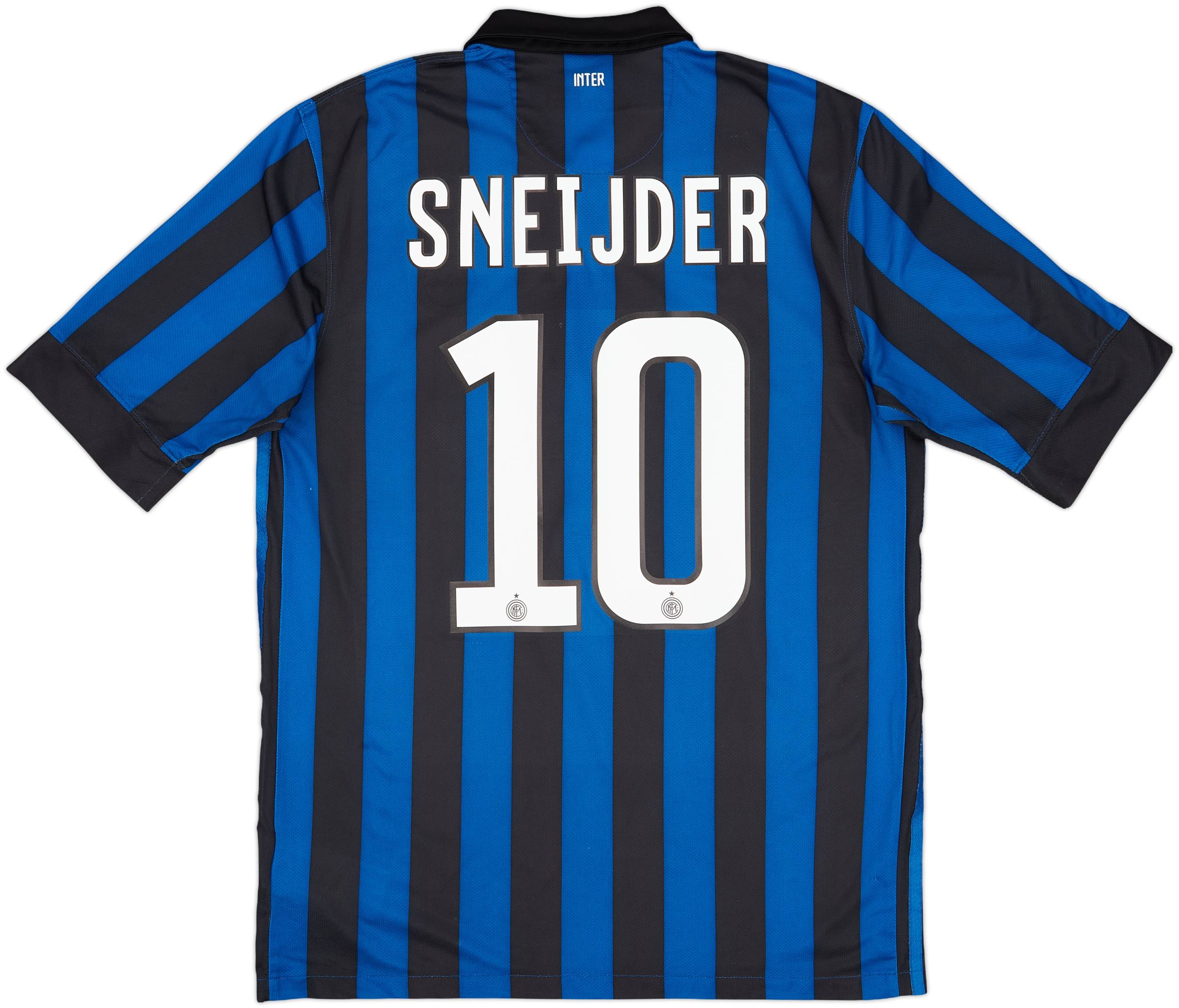 2011-12 Inter Milan Home Shirt Sneijder #10 - 7/10 - (M)