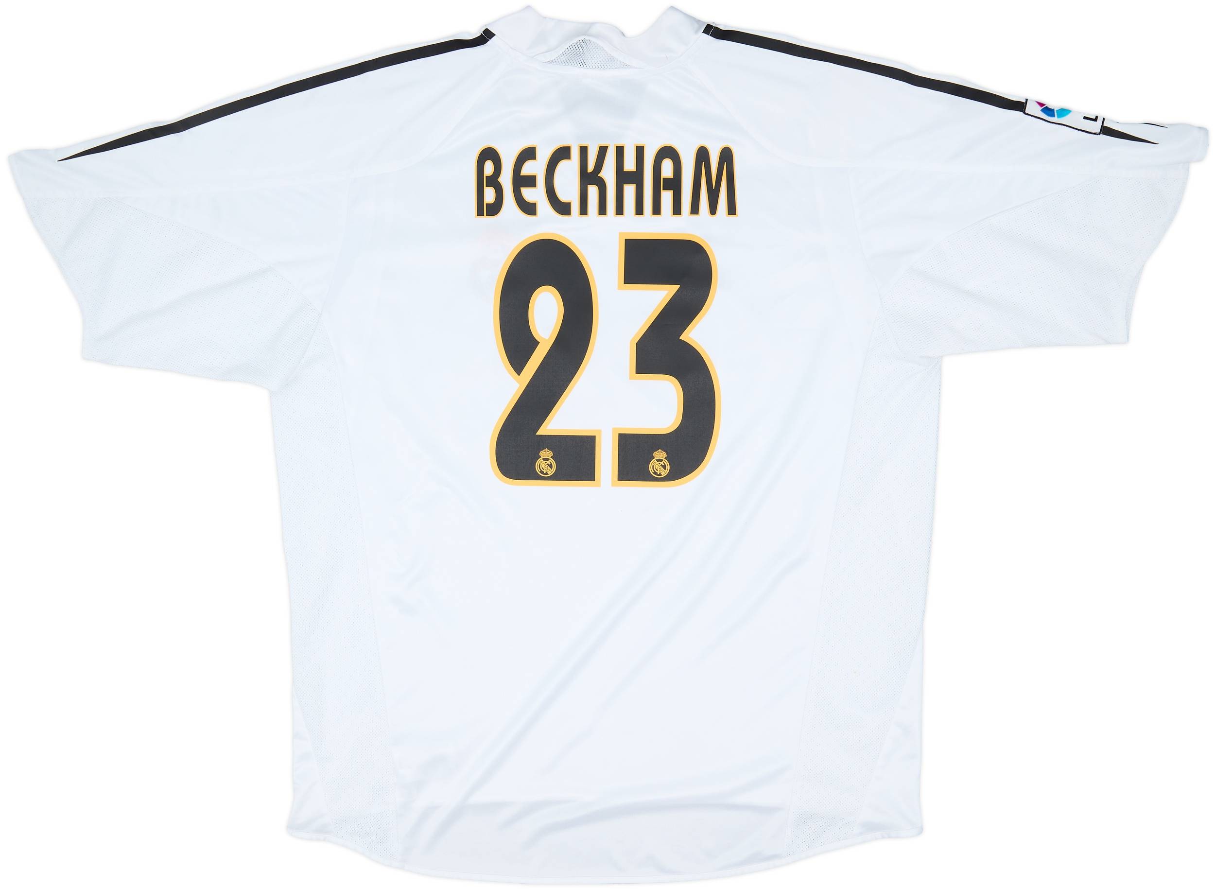 2004-05 Real Madrid Home Shirt Beckham #23 - 8/10 - (XL)