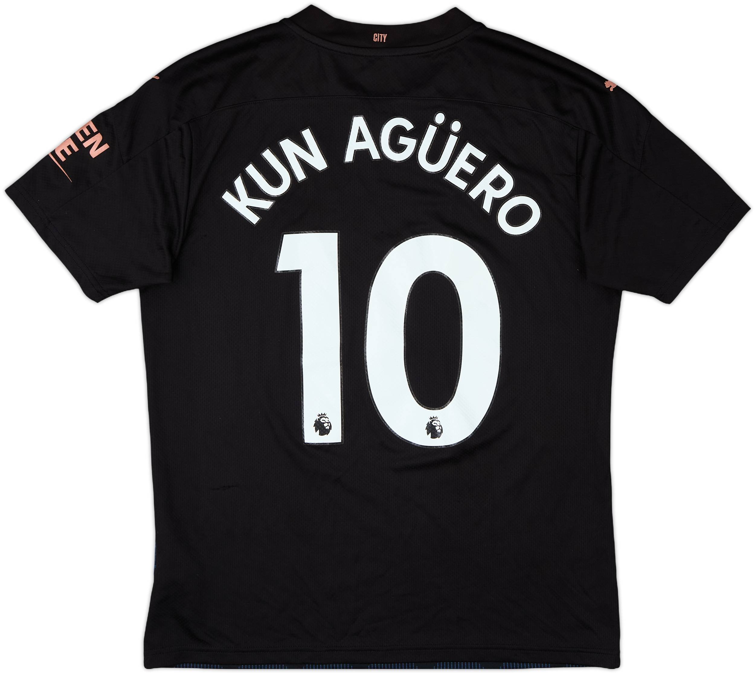 2020-21 Manchester City Away Shirt Kun Aguero #10 - 8/10 - (M)