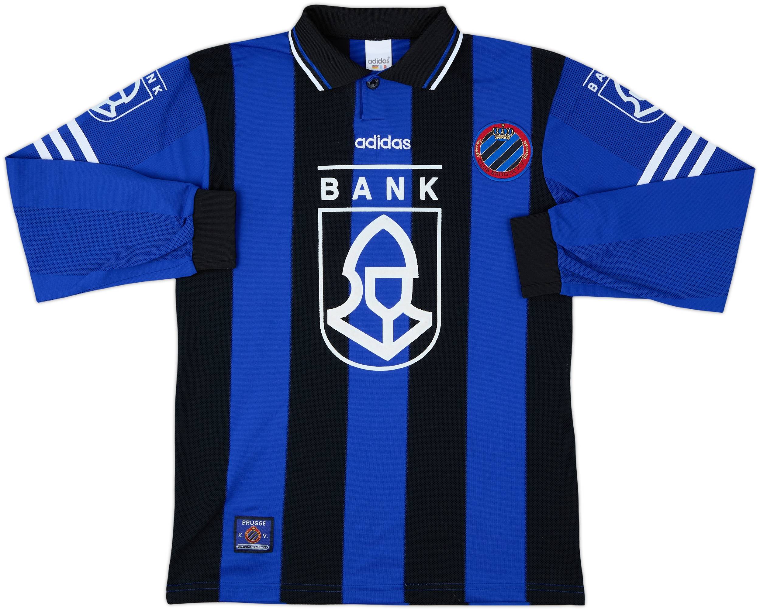 1996-97 Club Brugge Home L/S Shirt - 9/10 - (L.Boys)