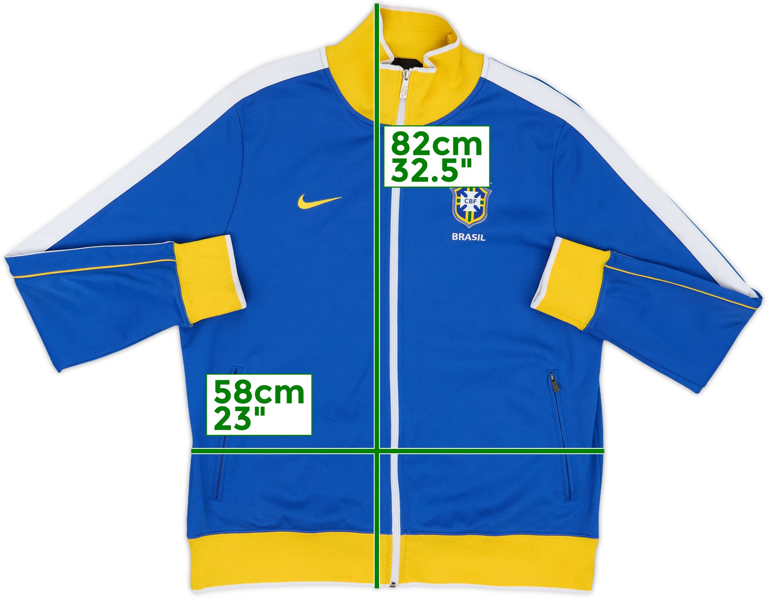 Nike ブラジル　ジャケット 1958 ワールドカップトレーニングジャケット Nike Rare Brazil 1958 World Cup Training Jacket Size Medium