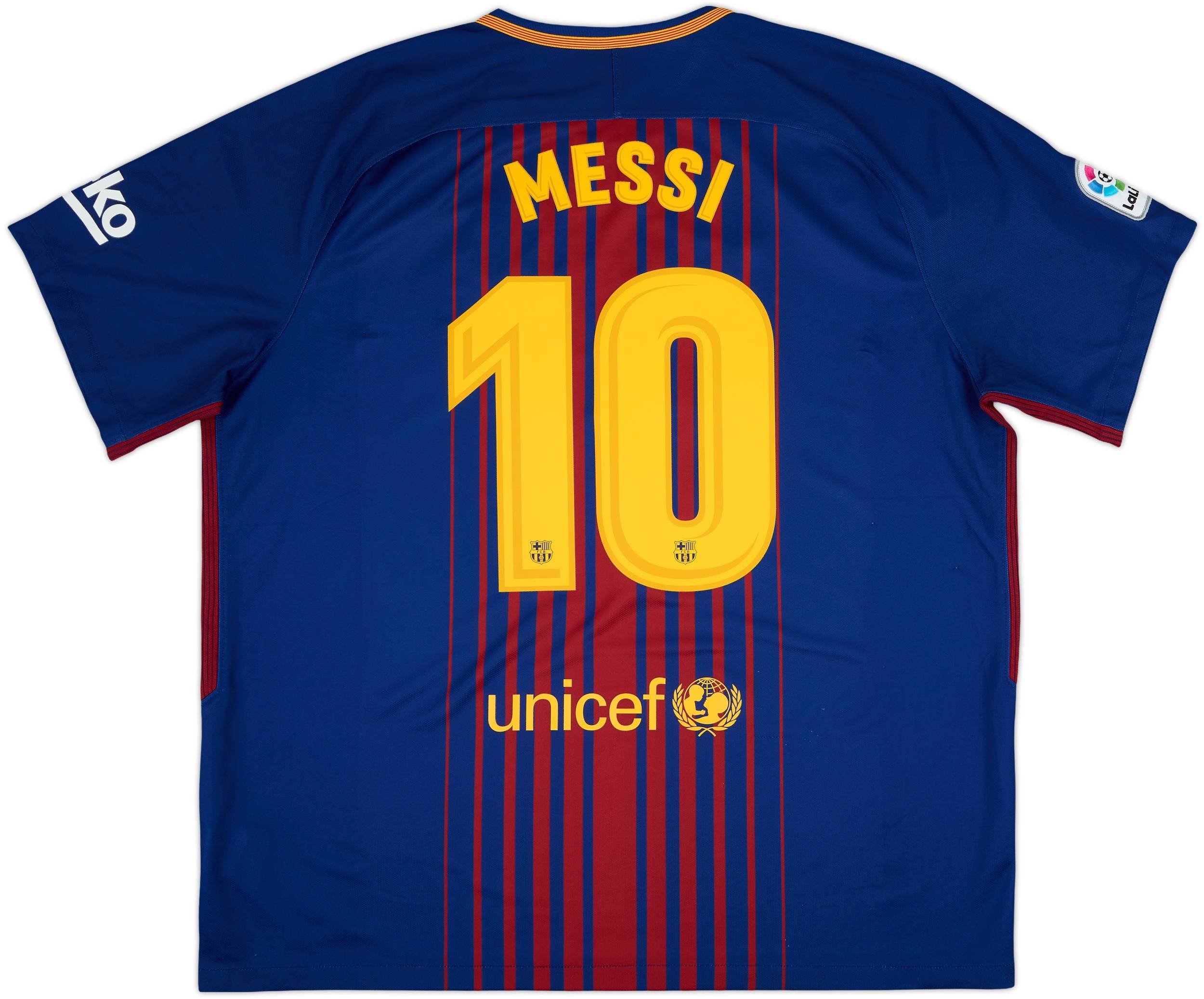 2017-18 Barcelona Home Shirt Messi #10 - 8/10 - (XXL)