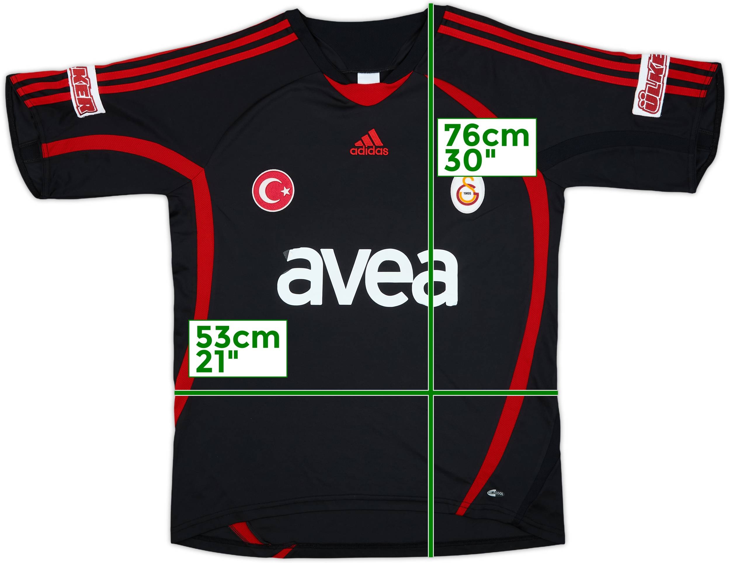 2007-08 Galatasaray ゲームtシャツ　adidas GALATASARAY 2007 2008 THIRD FOOTBALL SHIRT SOCCER JERSEY