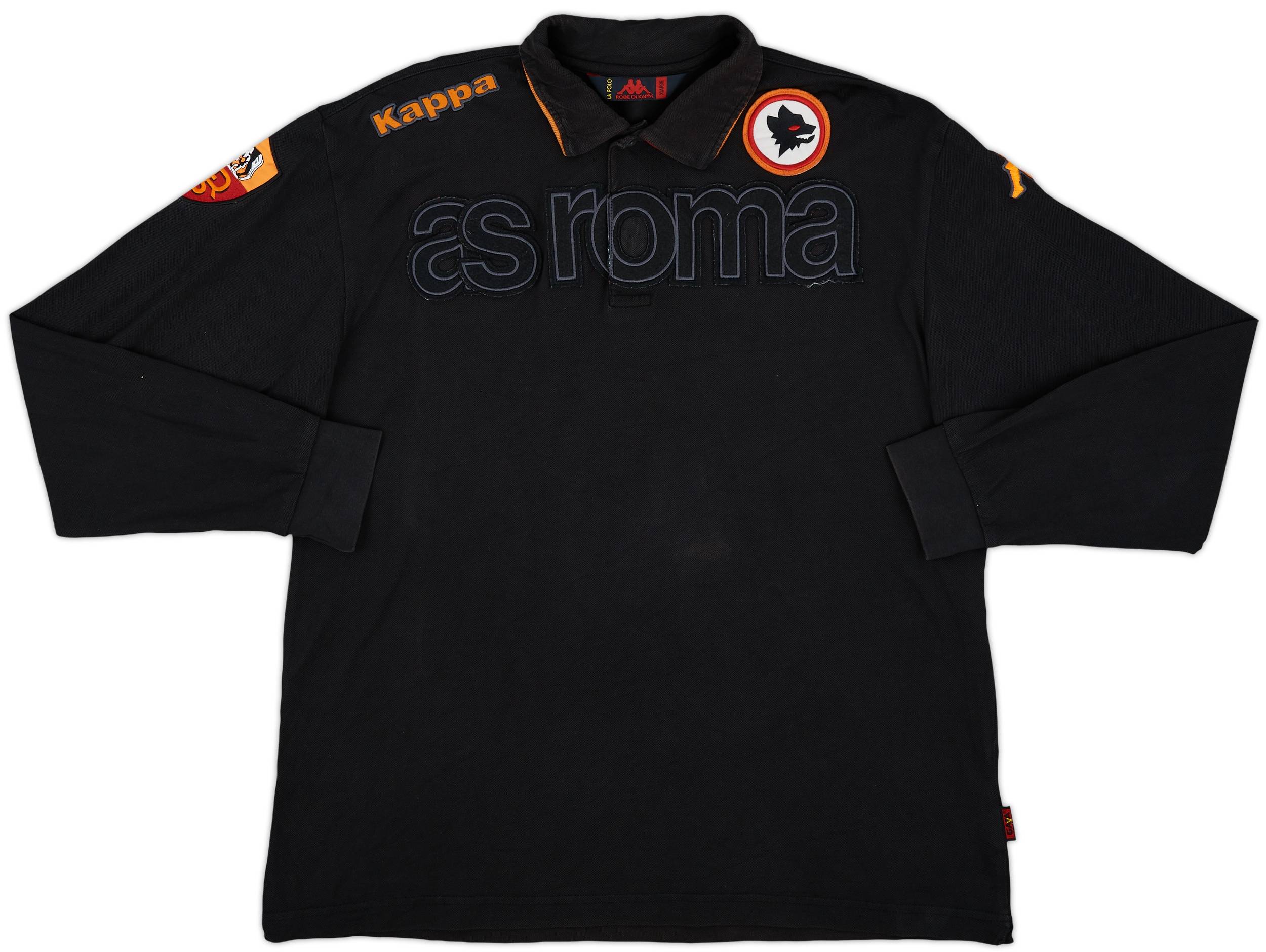 2009-10 Roma Kappa Polo L/S Shirt - 7/10 - (XL)