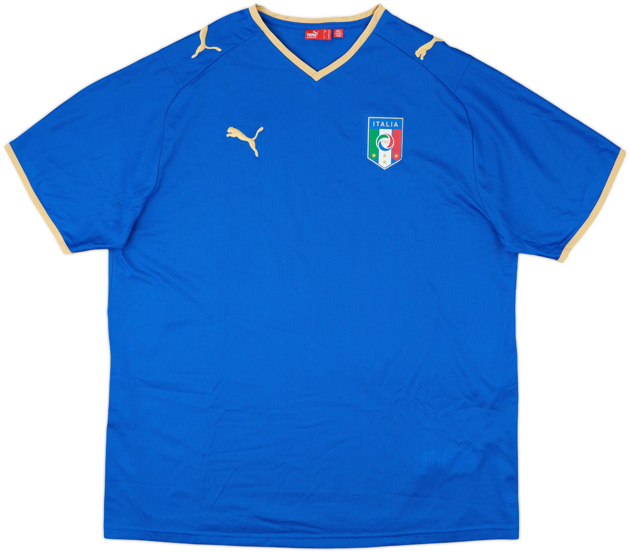 2007-08 Italy Basic Home Shirt - 8/10 - (XL)