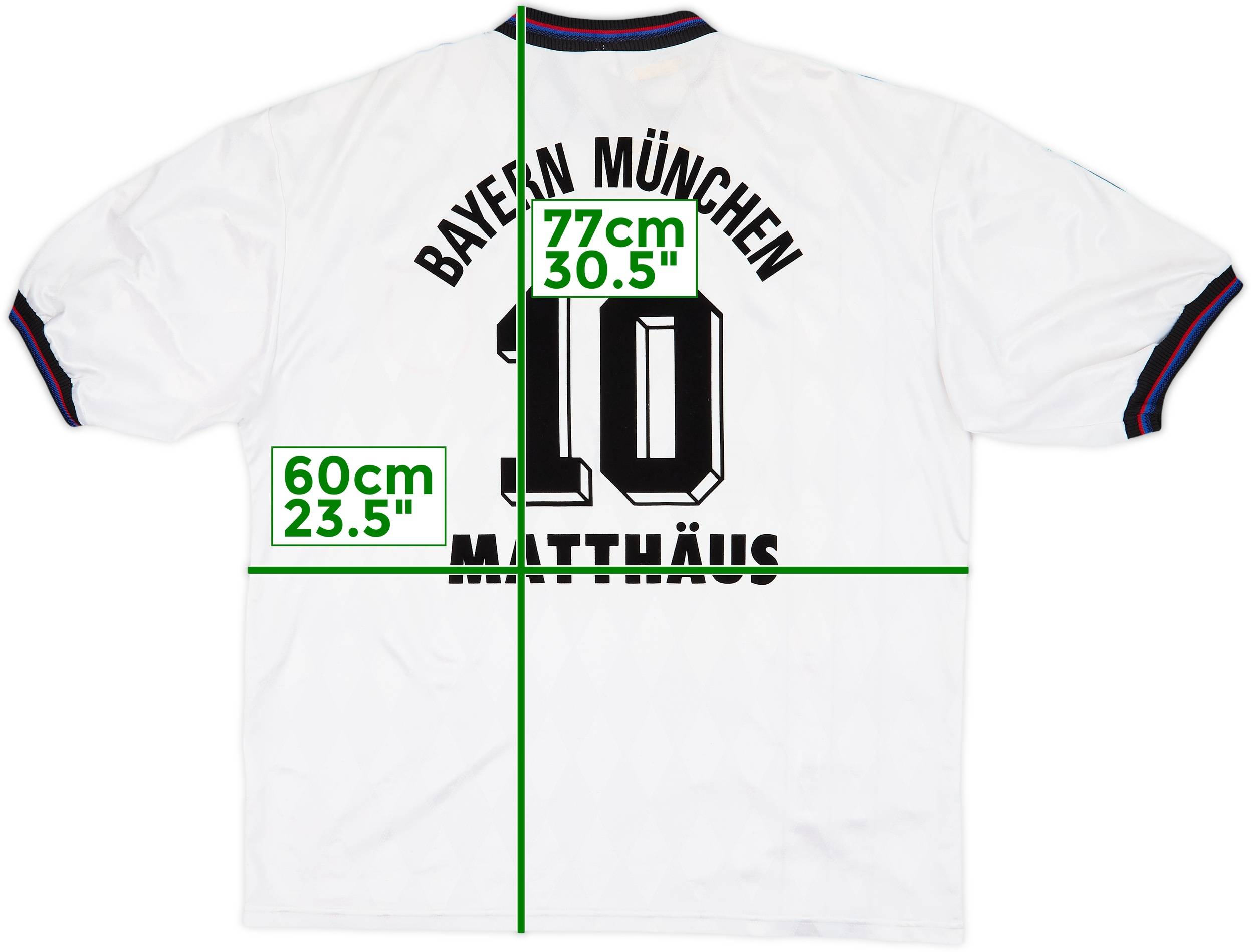 1996-98 Bayern Munich Away Shirt Matthaus #10 - 6/10 - (XL)