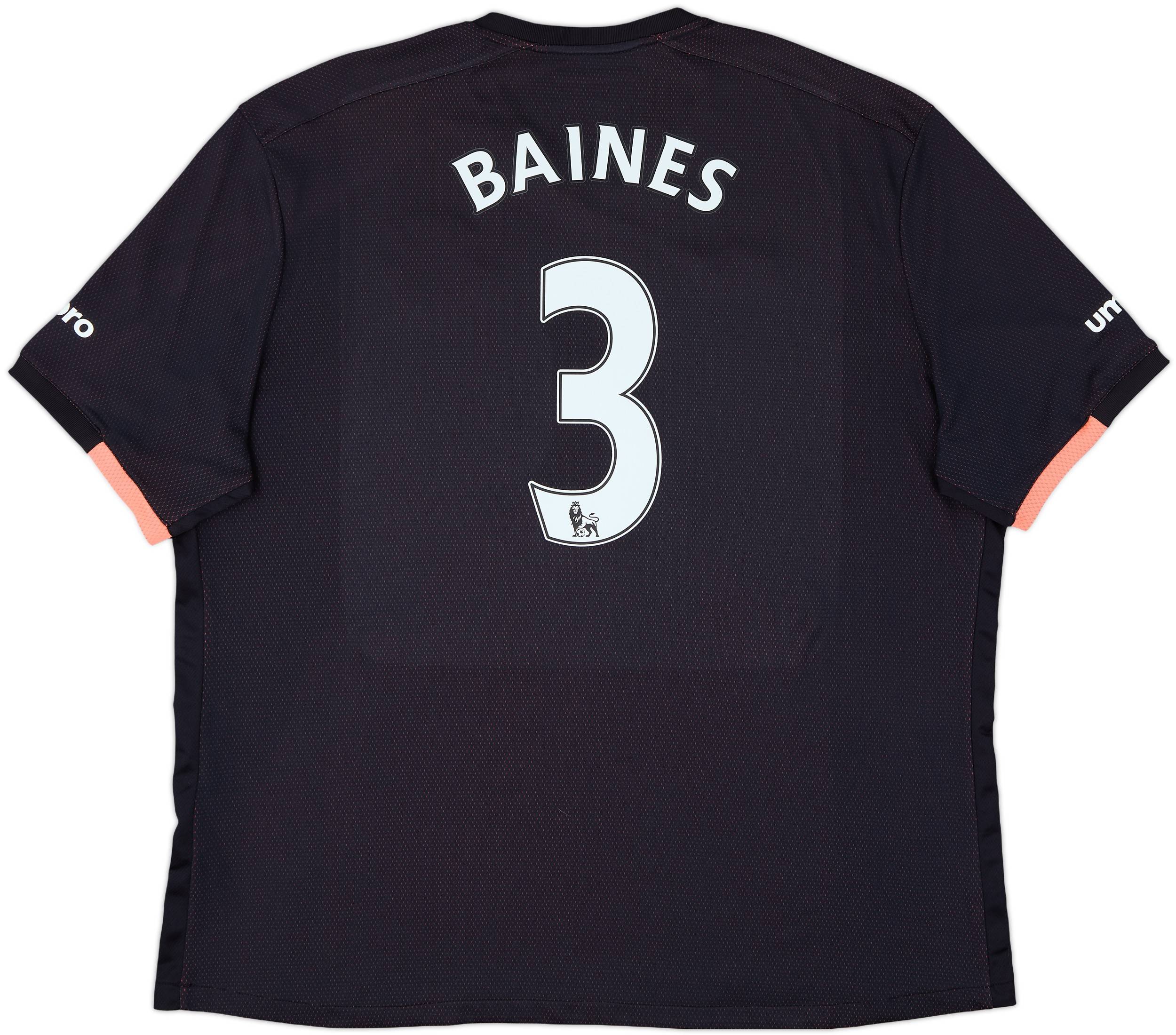 2016-17 Everton Away Shirt Baines #3 - 9/10 - (3XL)