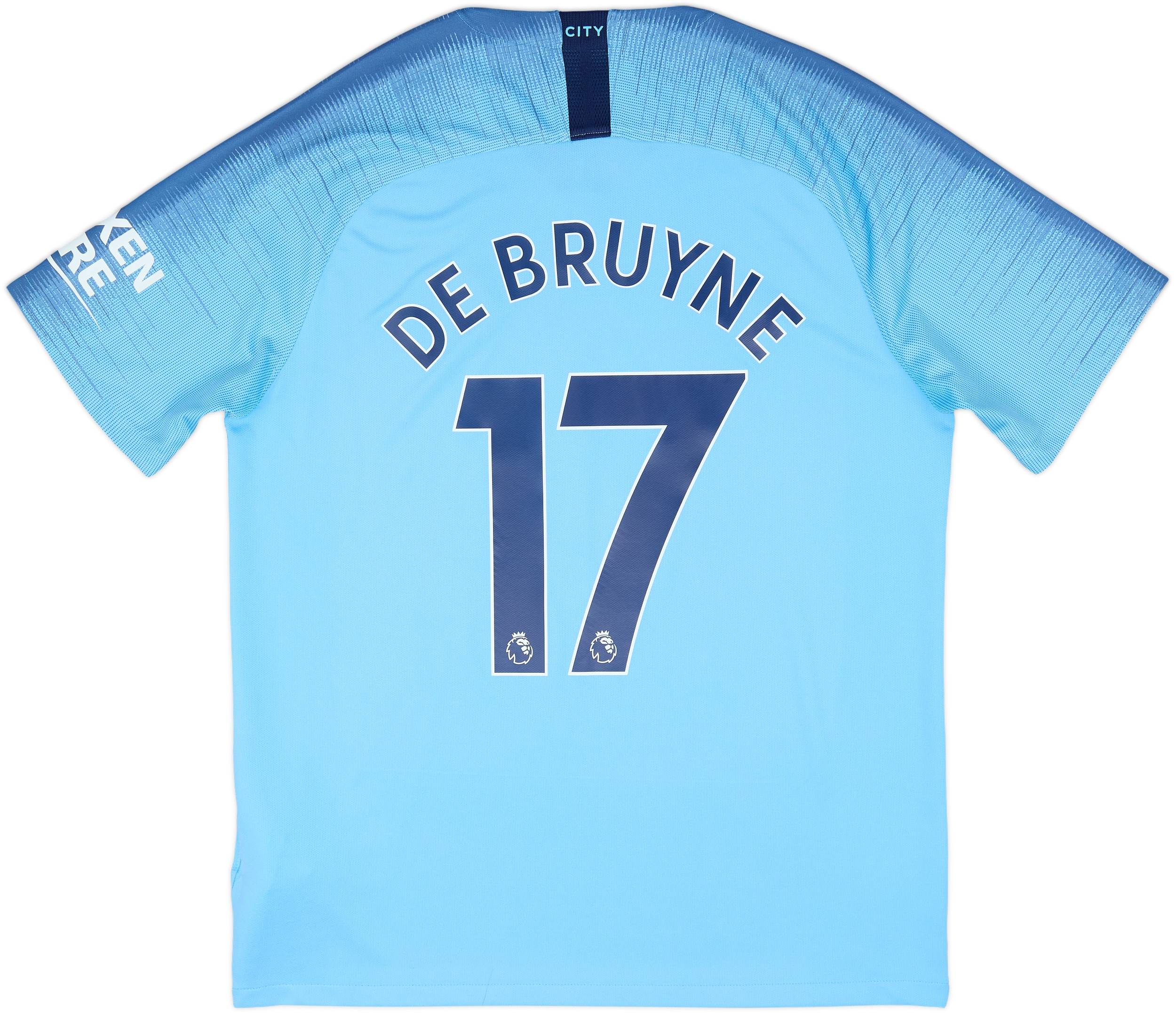 2018-19 Manchester City Home Shirt De Bruyne #17 - 7/10 - (L)