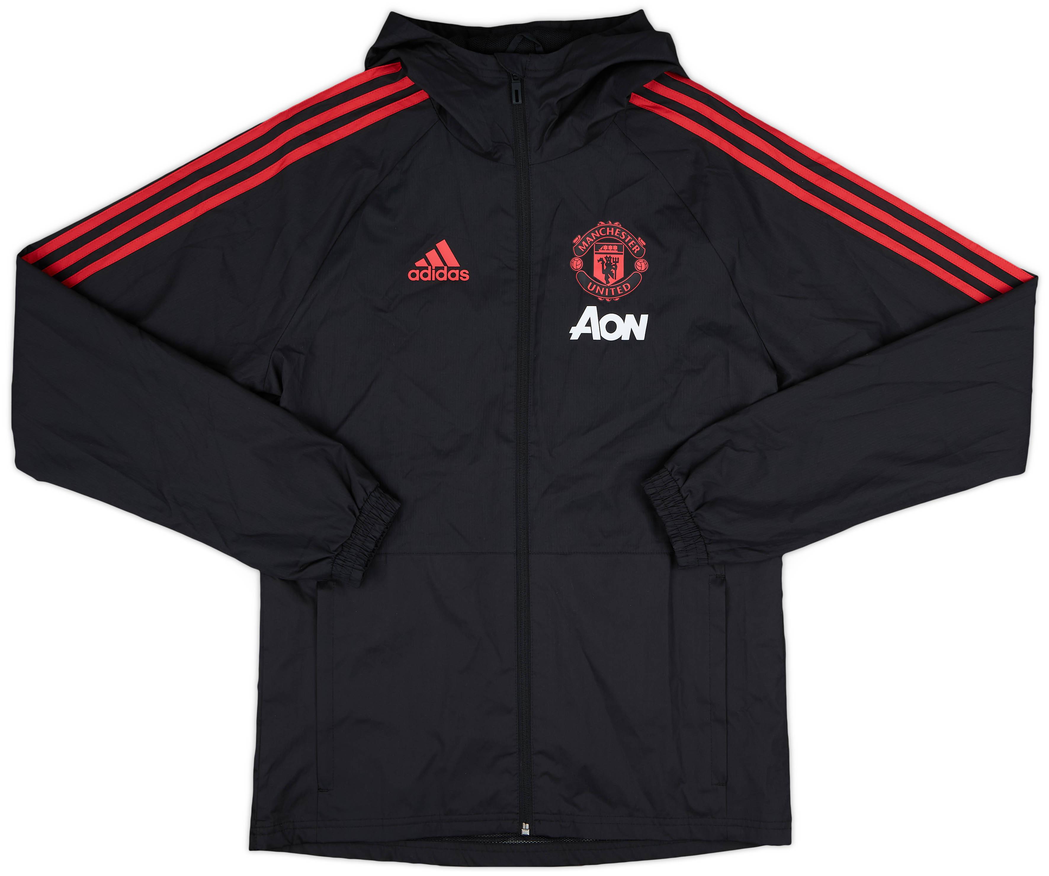2018-19 Manchester United adidas Hooded Rain Jacket - 9/10 - (XS)
