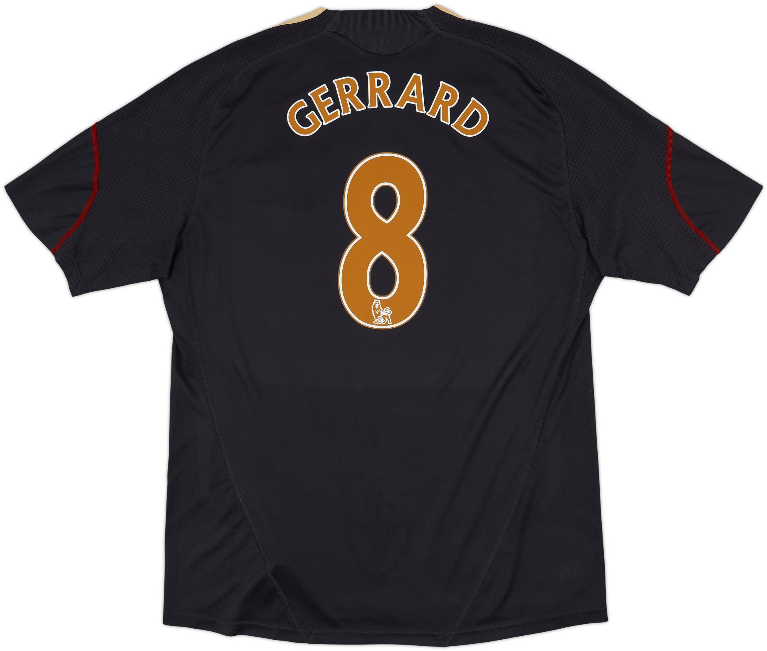 2009-10 Liverpool Away Shirt Gerrard #8 - 6/10 - (XL)