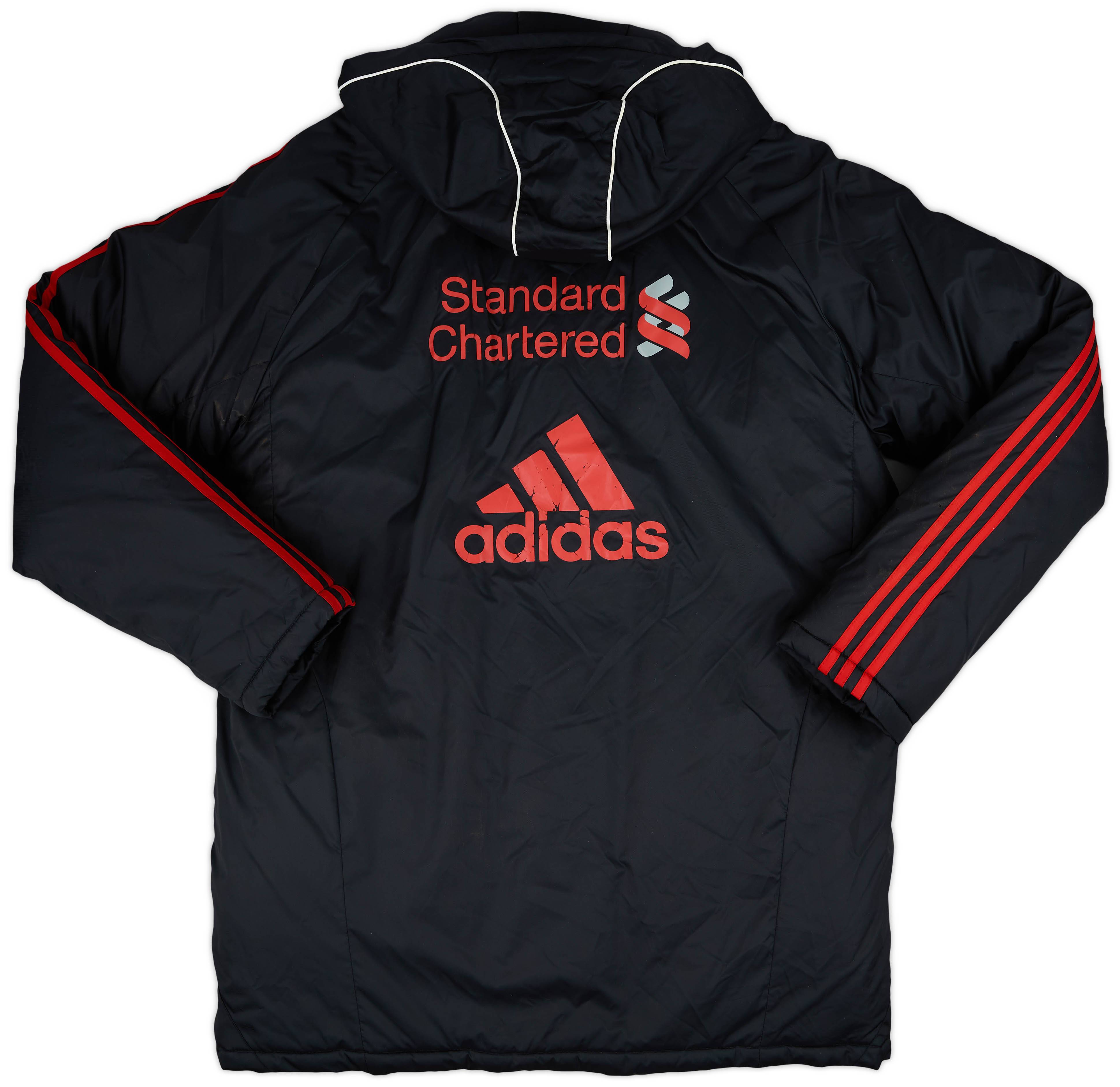 ウェア adidas liverpool 2010-11 Liverpool adidas Padded Bench Coat - 7/10 - (L/XL)