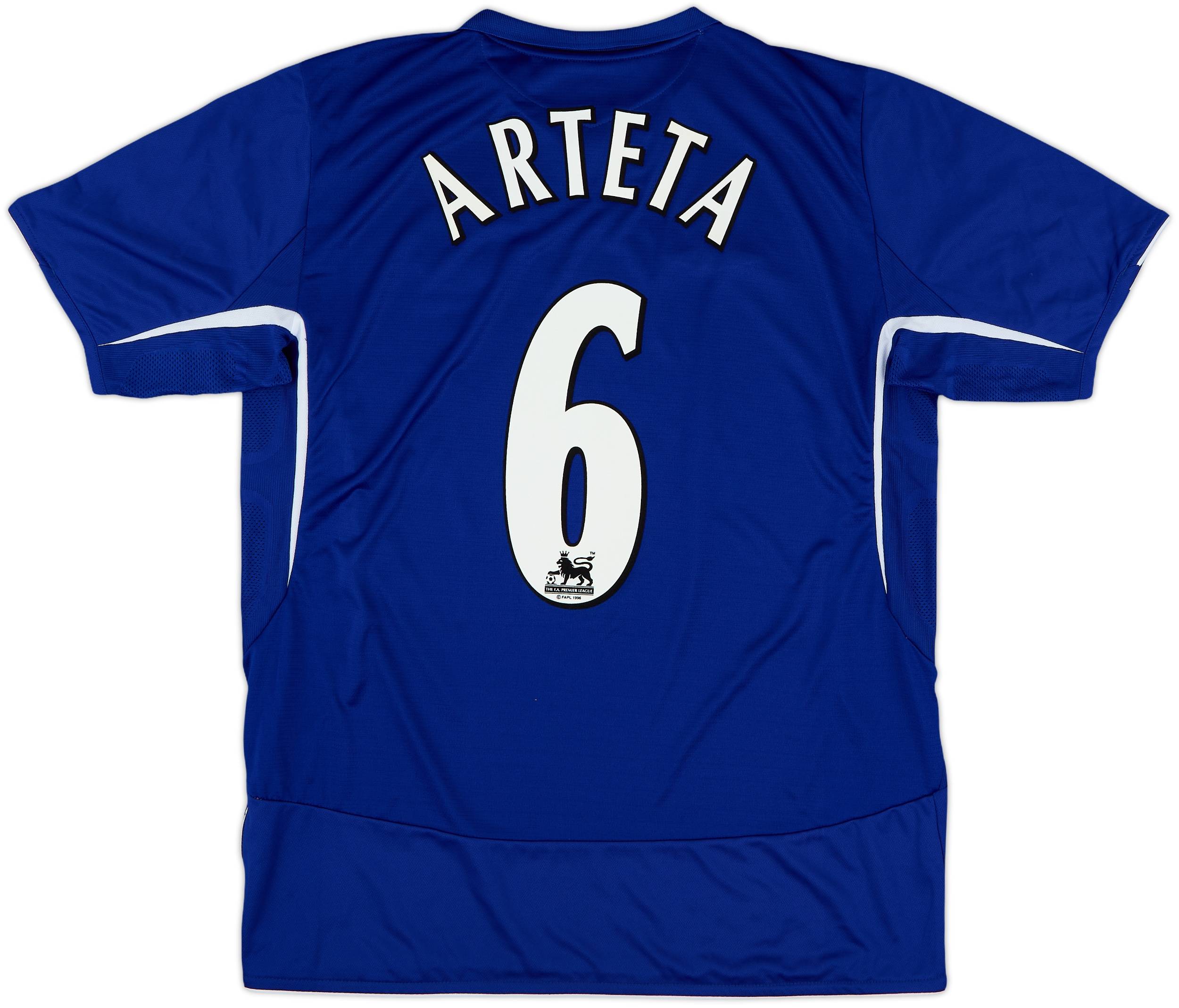 エヴァートン ホームシャツ ARTETA 6番 2005-06 Everton Home Shirt Arteta #6 - 10/10 - (L)
