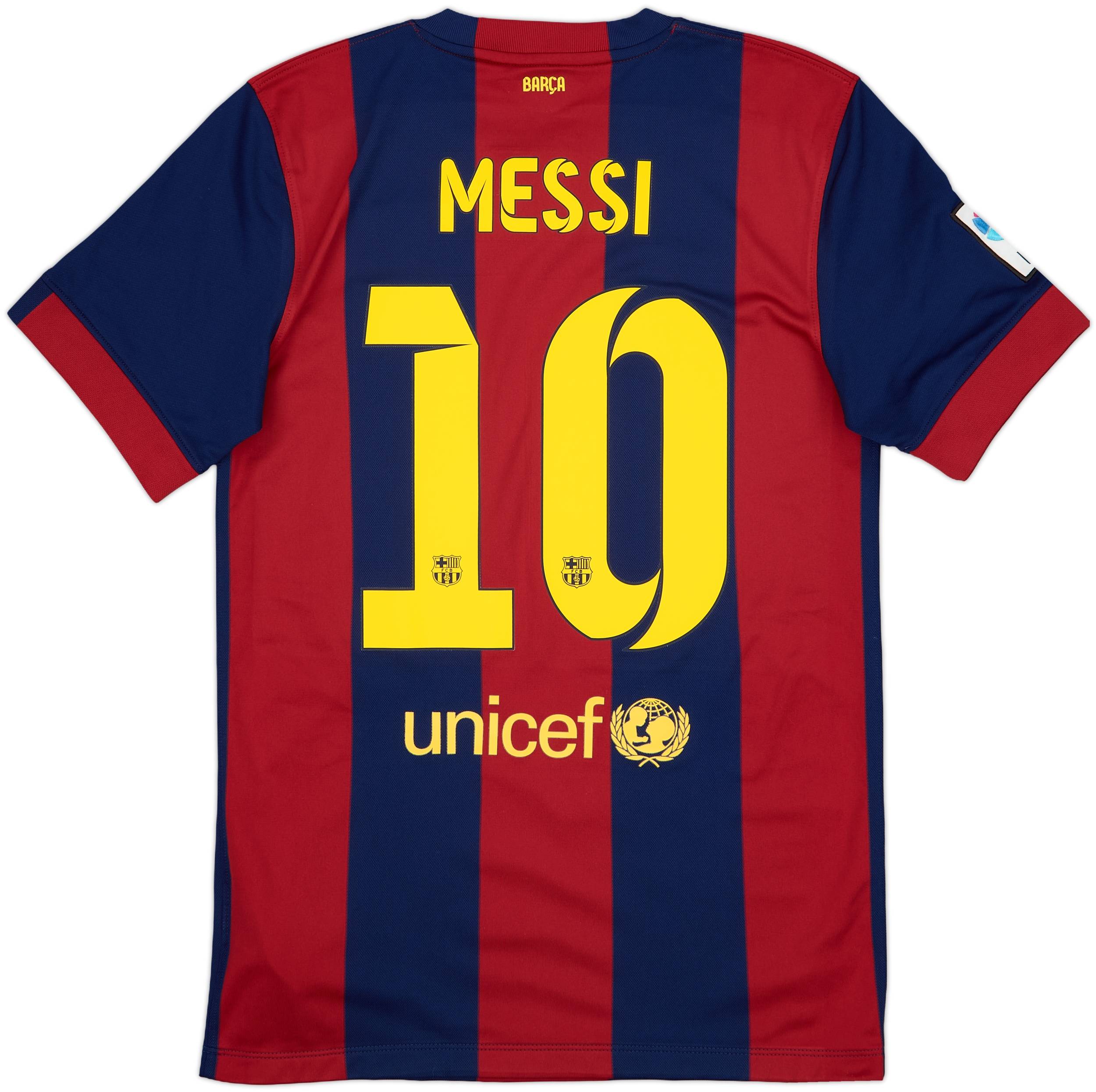 2014-15 Barcelona Home Shirt Messi #10 - 9/10 - (S)