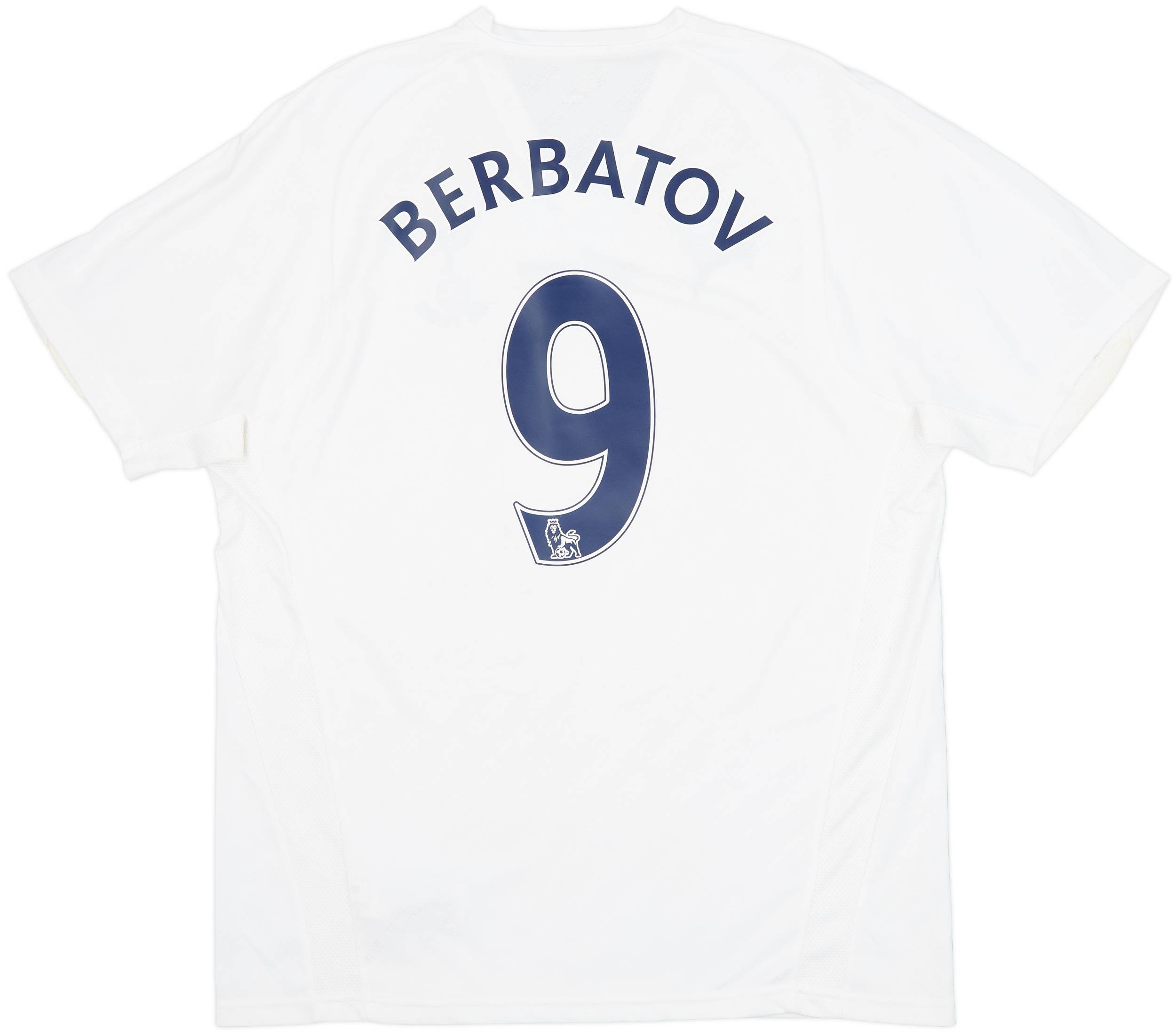 2007-08 Tottenham Home Shirt Berbatov #9 - 6/10 - (L)