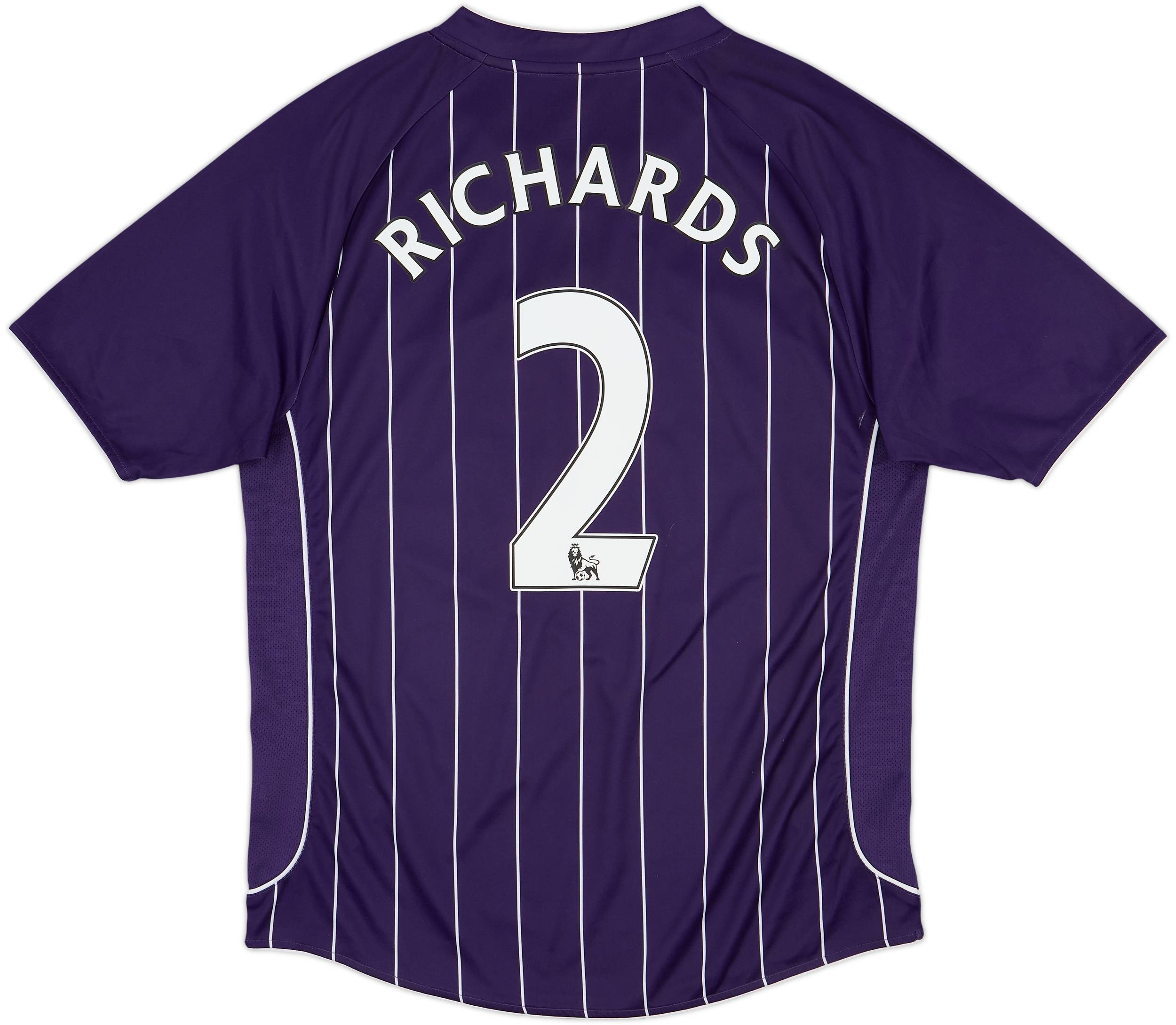 2007-08 Manchester City Away Shirt Richards #2 - 7/10 - (L)