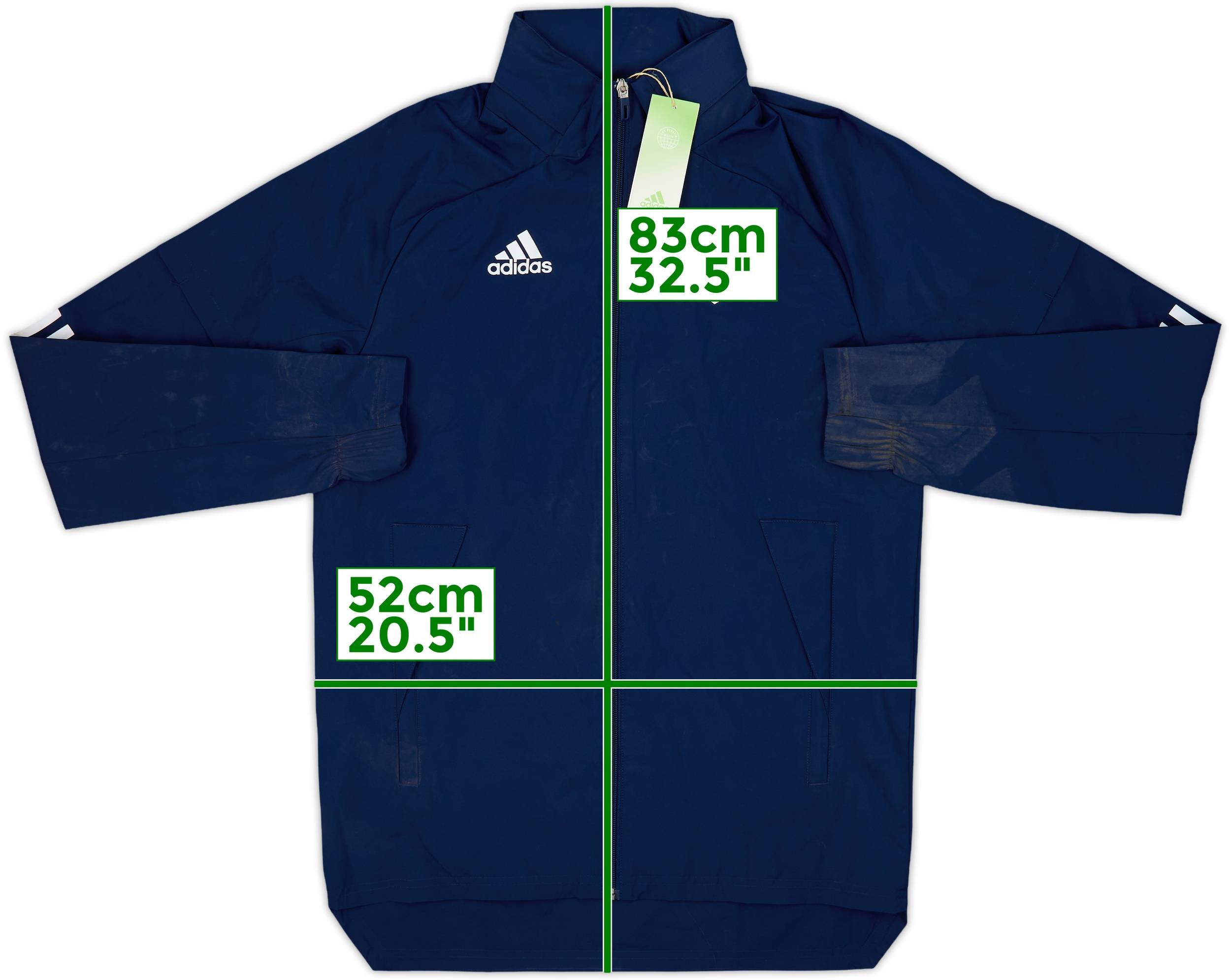 2020-21 Leeds United adidas Hooded Rain Jacket (XS)