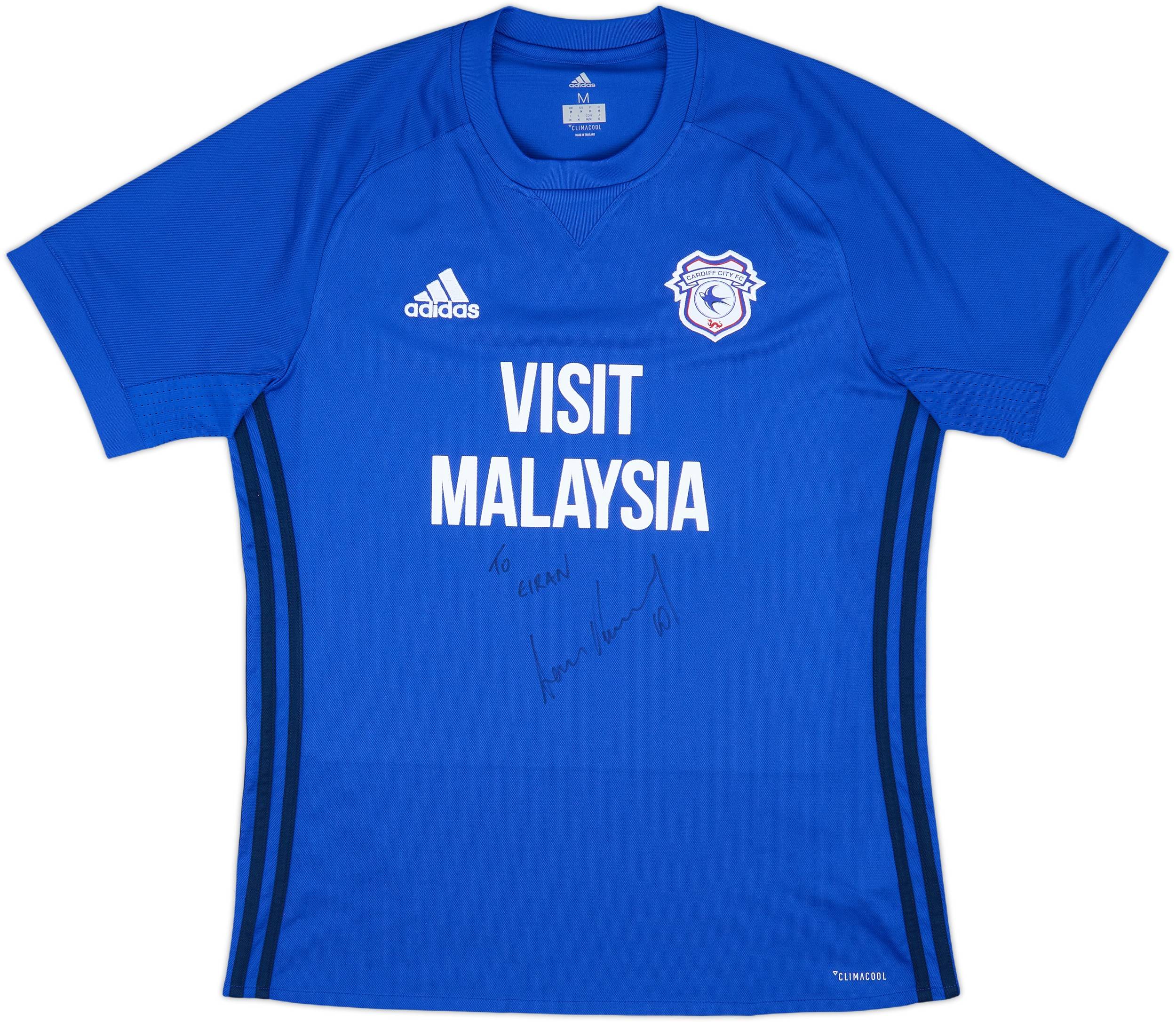 2017-18 Cardiff City Signed Home Shirt - 10/10 - (M)