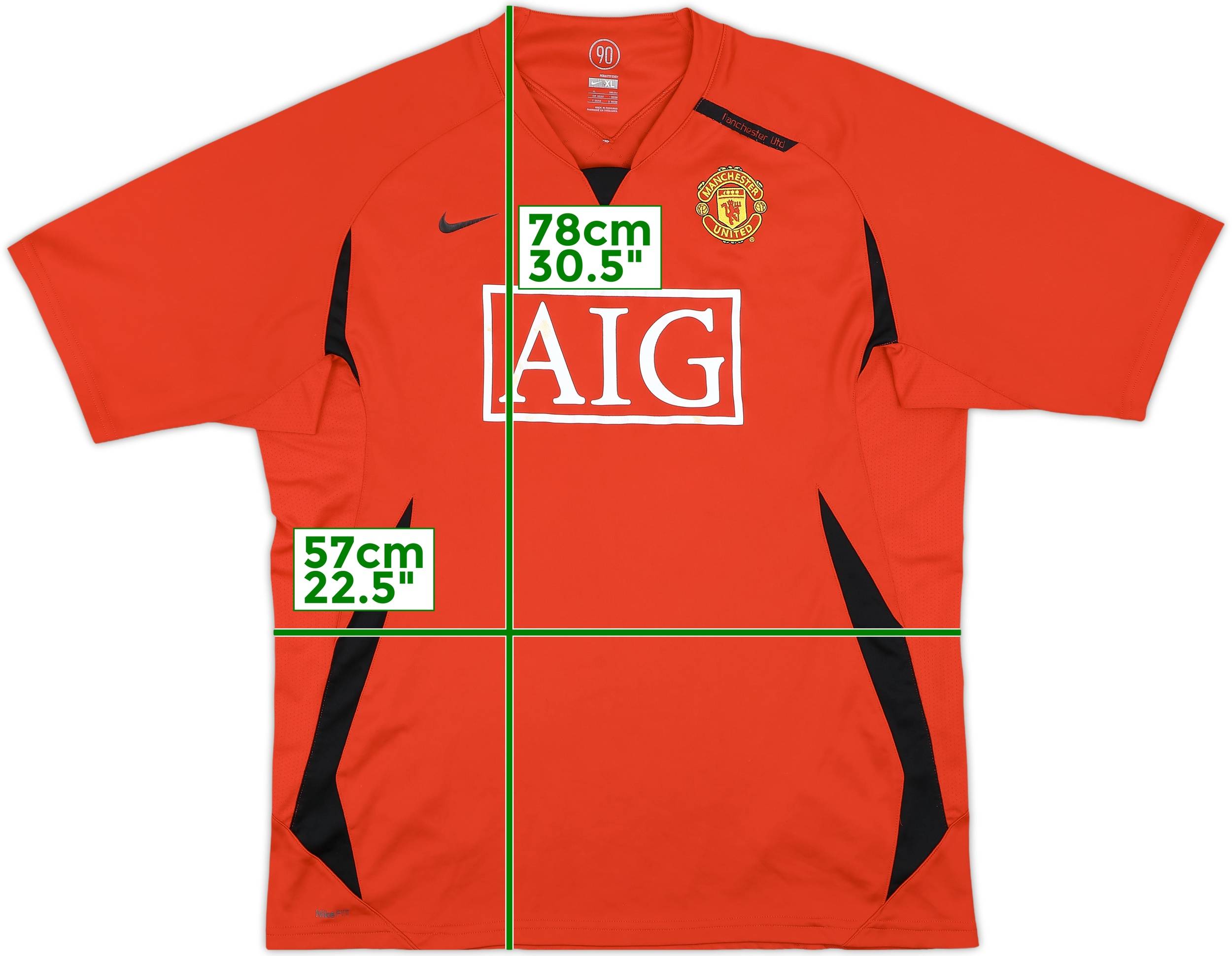 2007-08 Manchester United Nike Training Shirt - 5/10 - (XL)