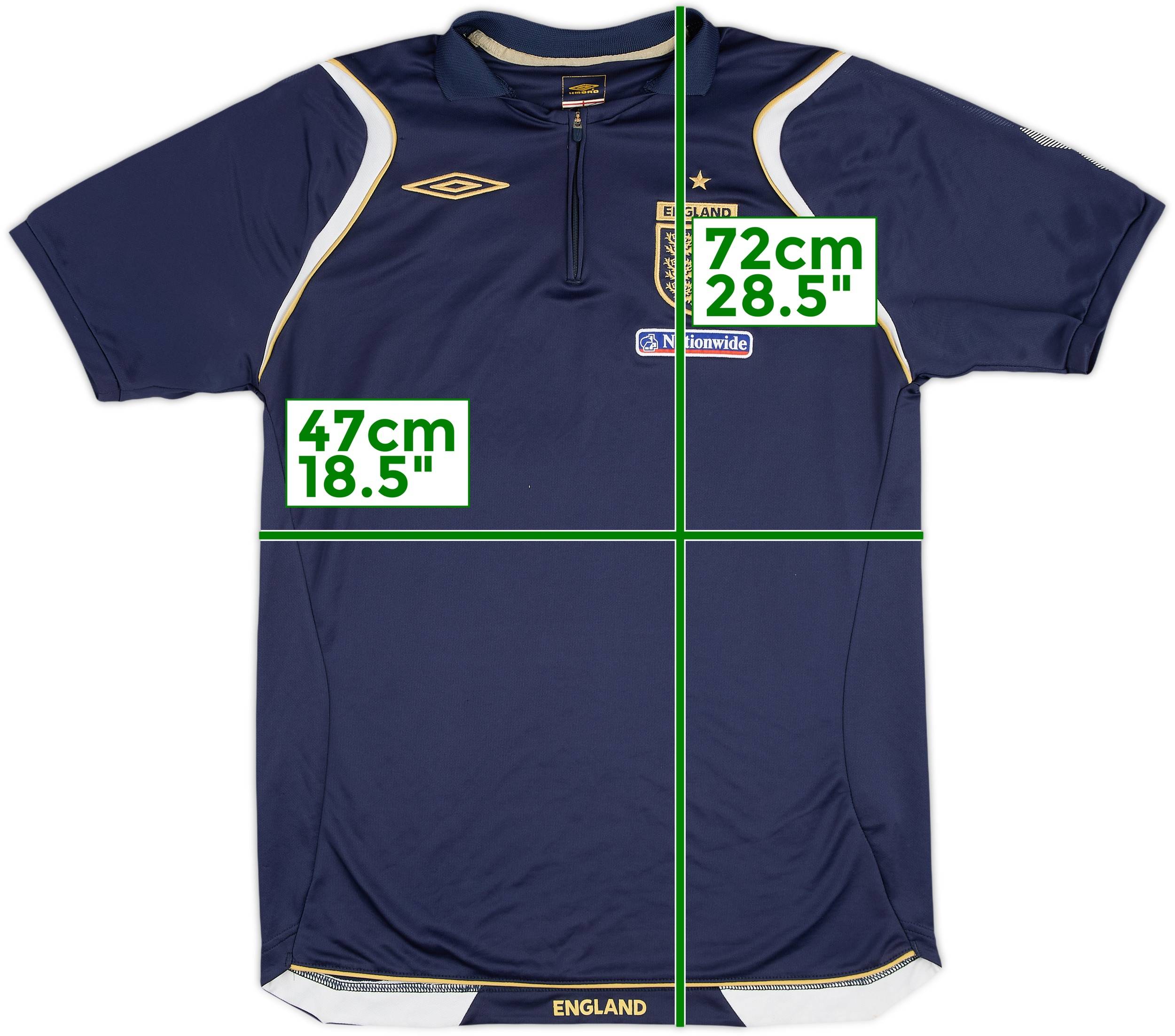 Umbro soccerTシャツ　England 2006-07 England Umbro 1/4 Zip Training Shirt - 7/10 - (S)