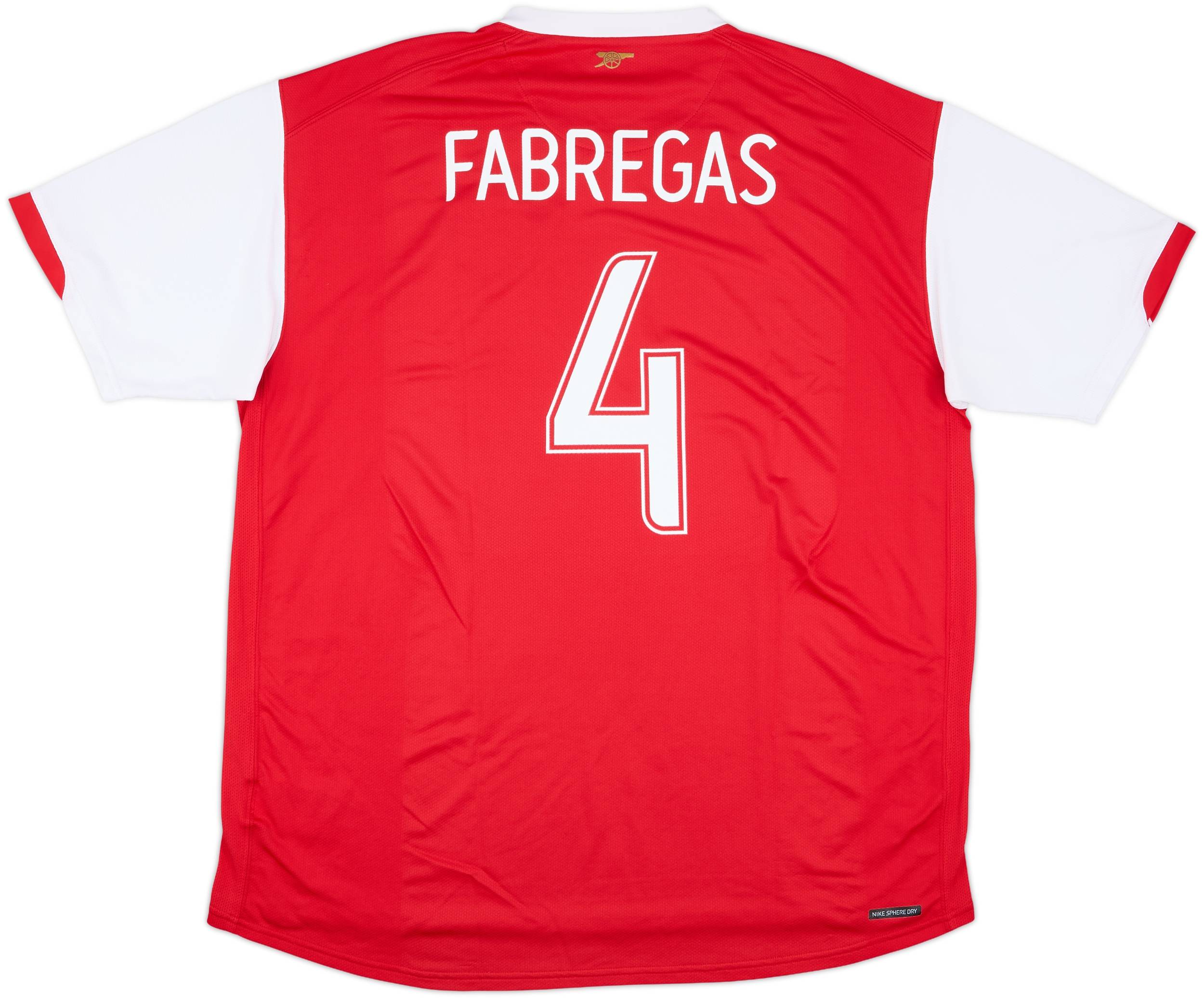 アーセナル Nike シャツ FABREGAS 4 選手支給品 2006-08 Arsenal Home Shirt Fabregas #4 - 9/10 - (XXL)