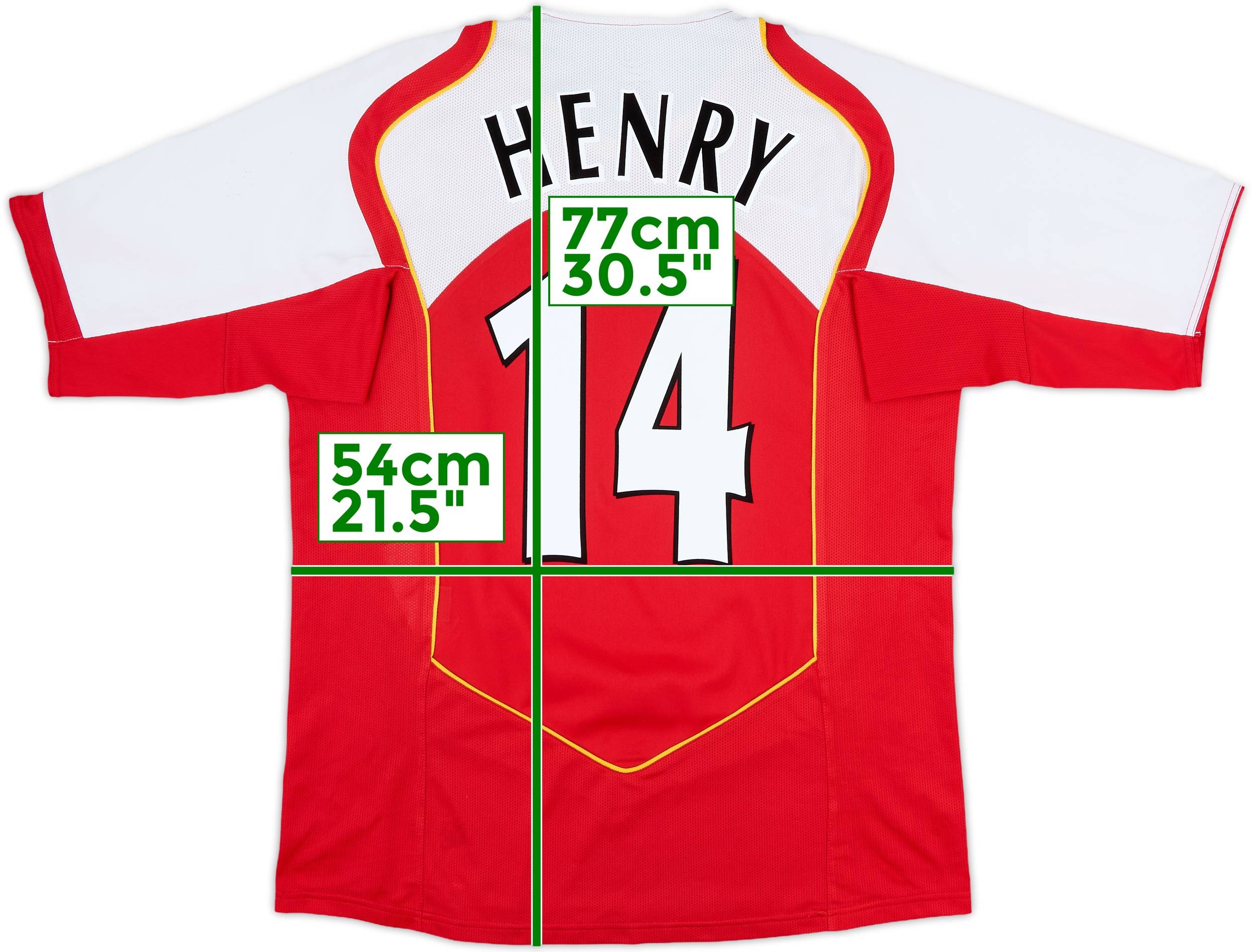 2004-05 Arsenal Home Shirt Henry #14 - 7/10 - (L)
