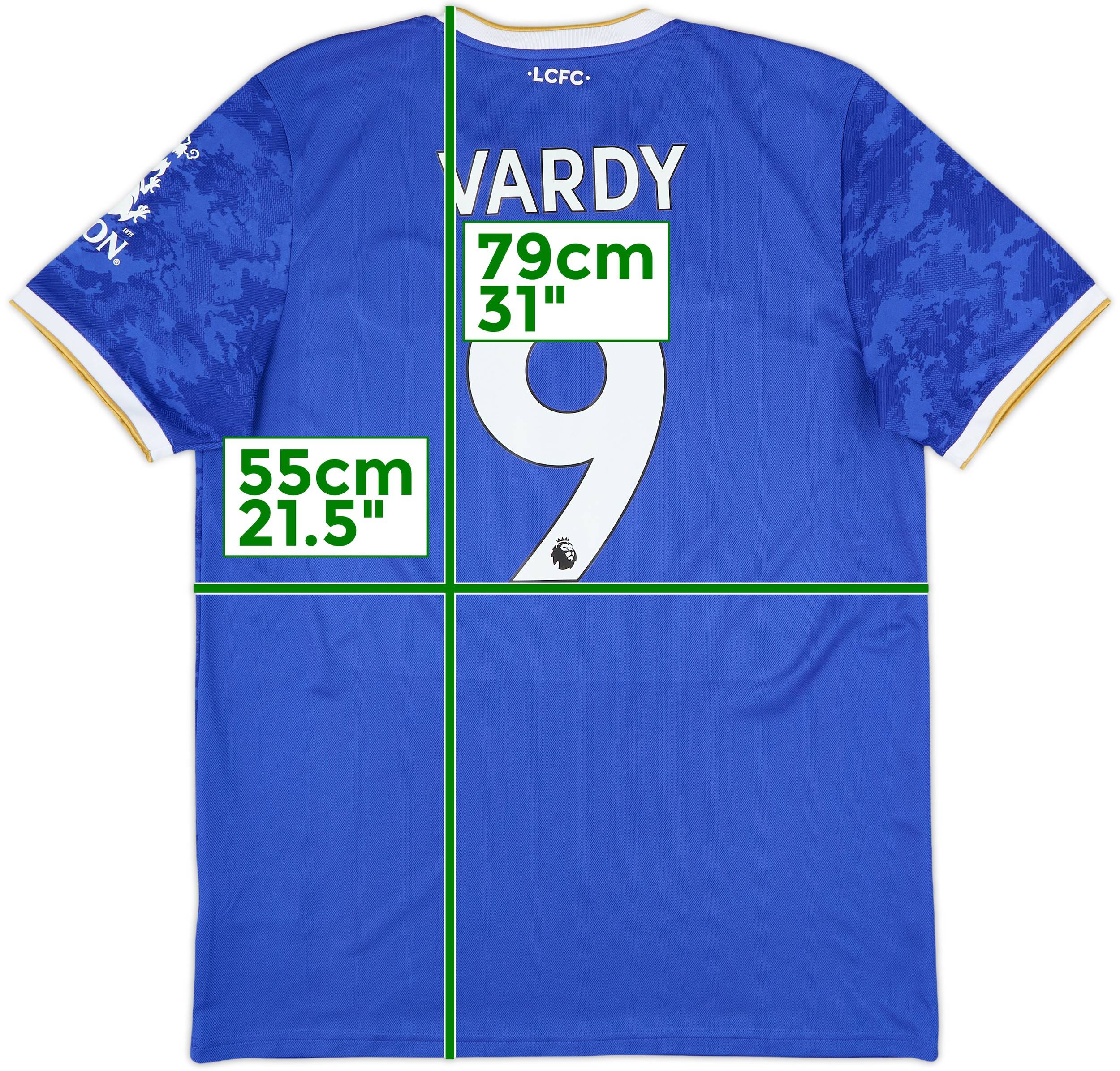 レスター・シティ VARDY 9 ユニフォームMサイズ 2021-22 Leicester Home Shirt Vardy #9 - 8/10 - (L)