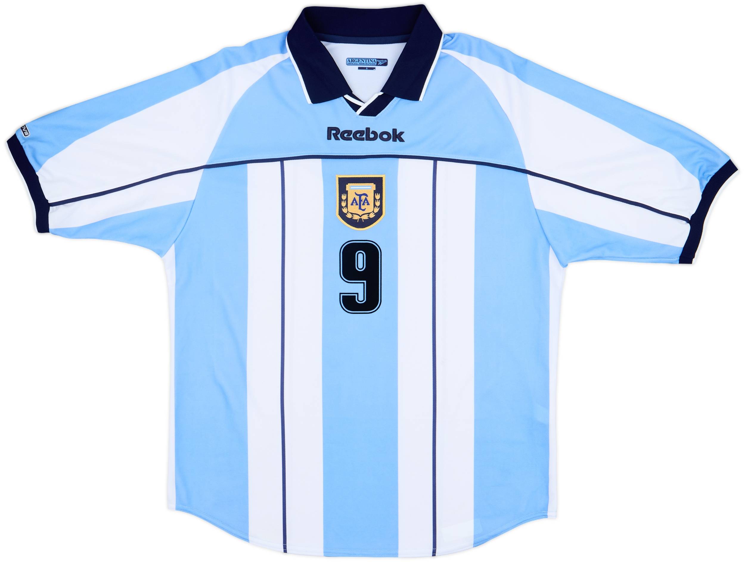 2000-01 Argentina Home Shirt Batistuta #9 - 8/10 - (S)
