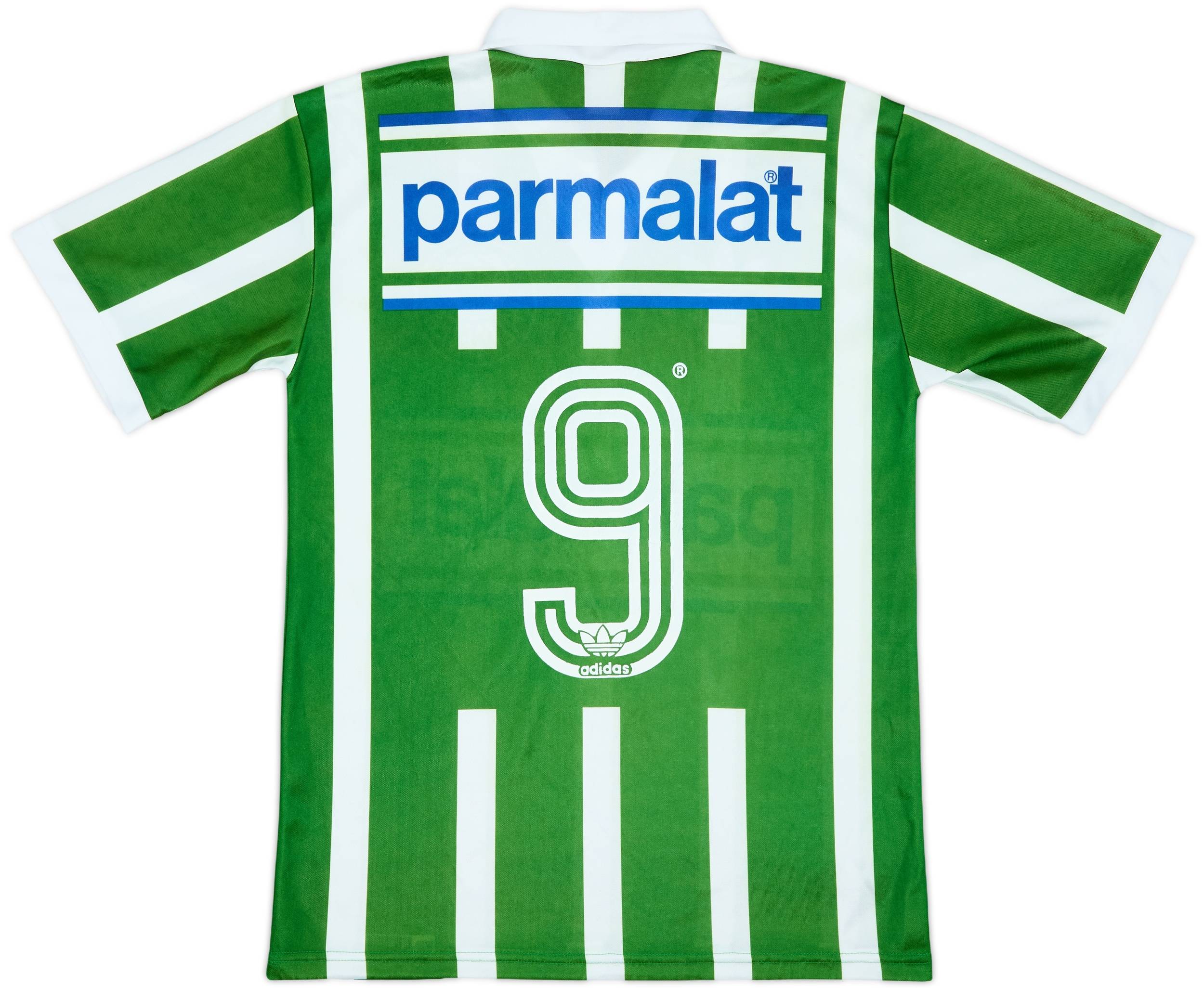 92-93パルメイラス ホーム半袖。 1992 Palmeiras Home Shirt #9 - 9/10 - (M)
