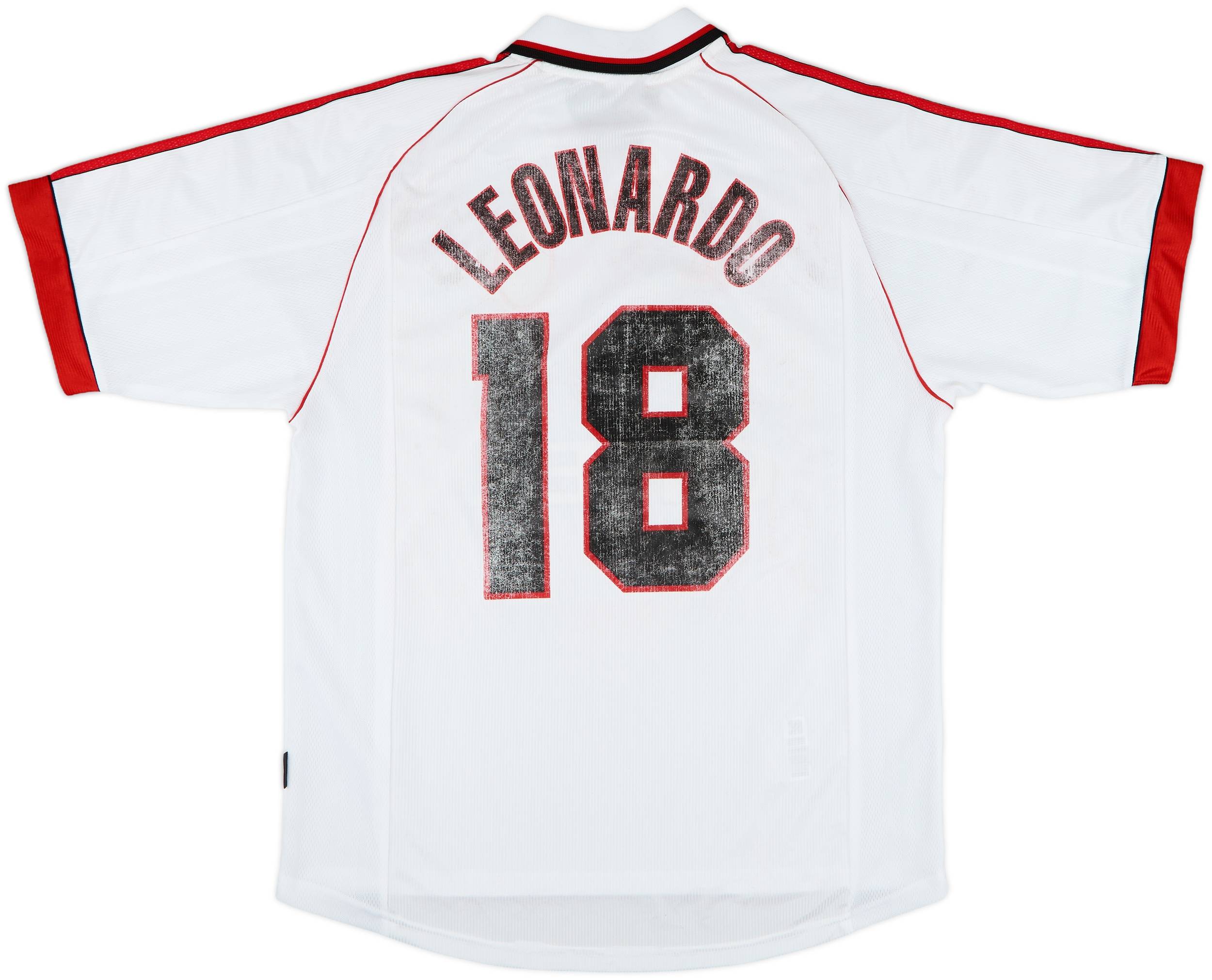 レア　AC Milan 半袖シャツ 1998-99 AC Milan Away Shirt Leonardo #18 - 5/10 - (XL)