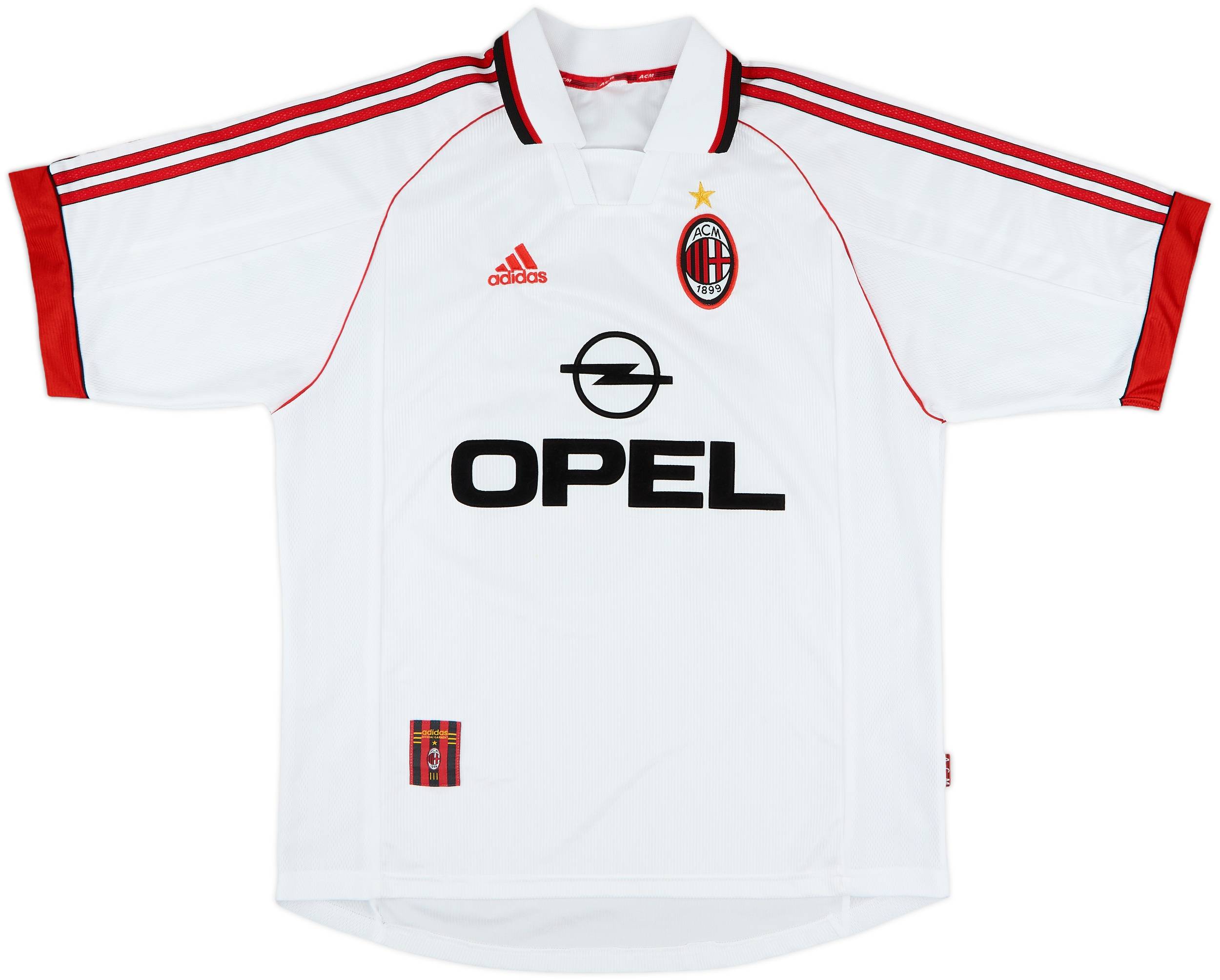 レア　AC Milan 半袖シャツ 1998-99 AC Milan Away Shirt Leonardo #18 - 5/10 - (XL)