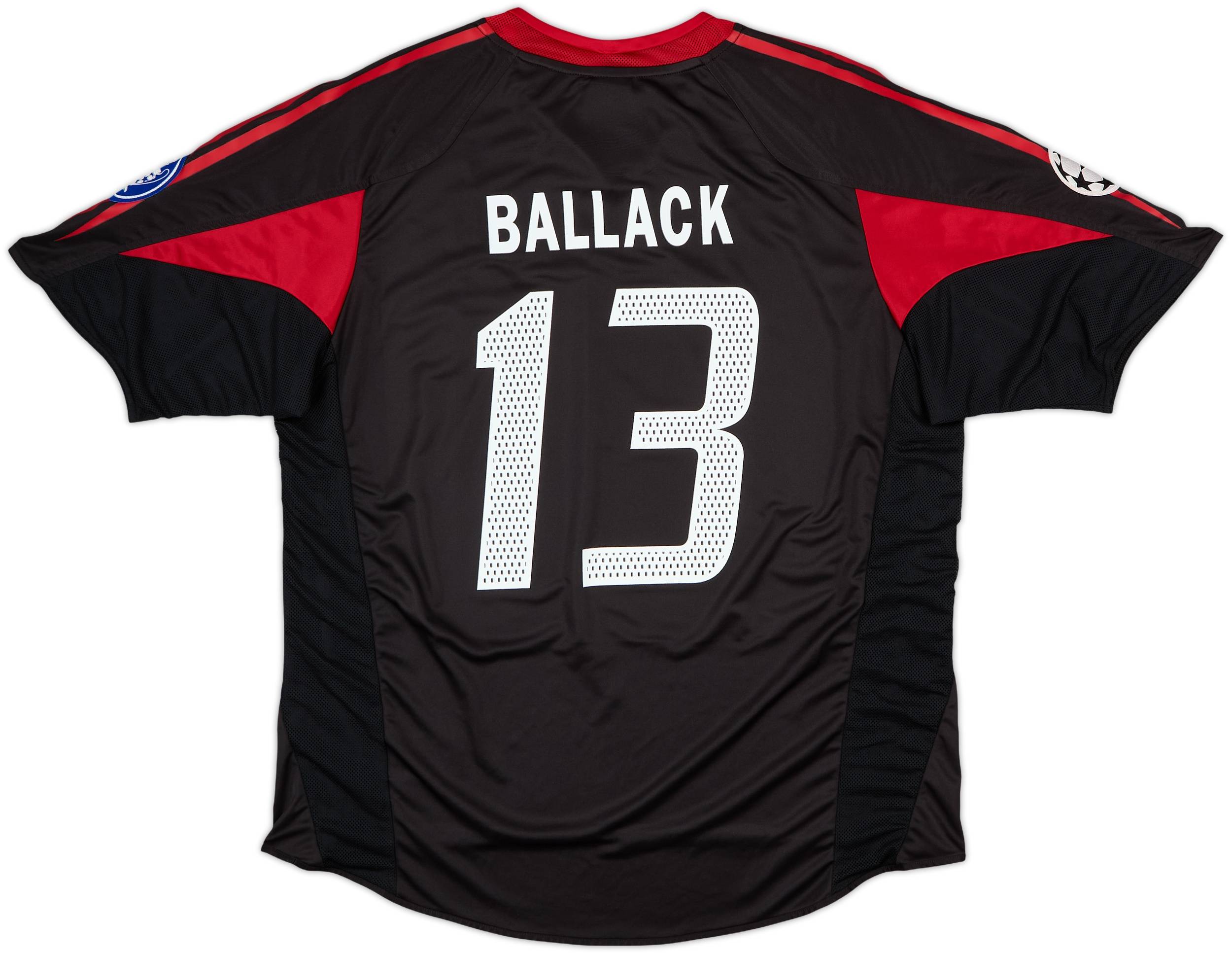 Bayern München Ballack 13 シャツ 2002-03 Bayern Munich Home Shirt Ballack #13 - 3/10 - (L.Boys)