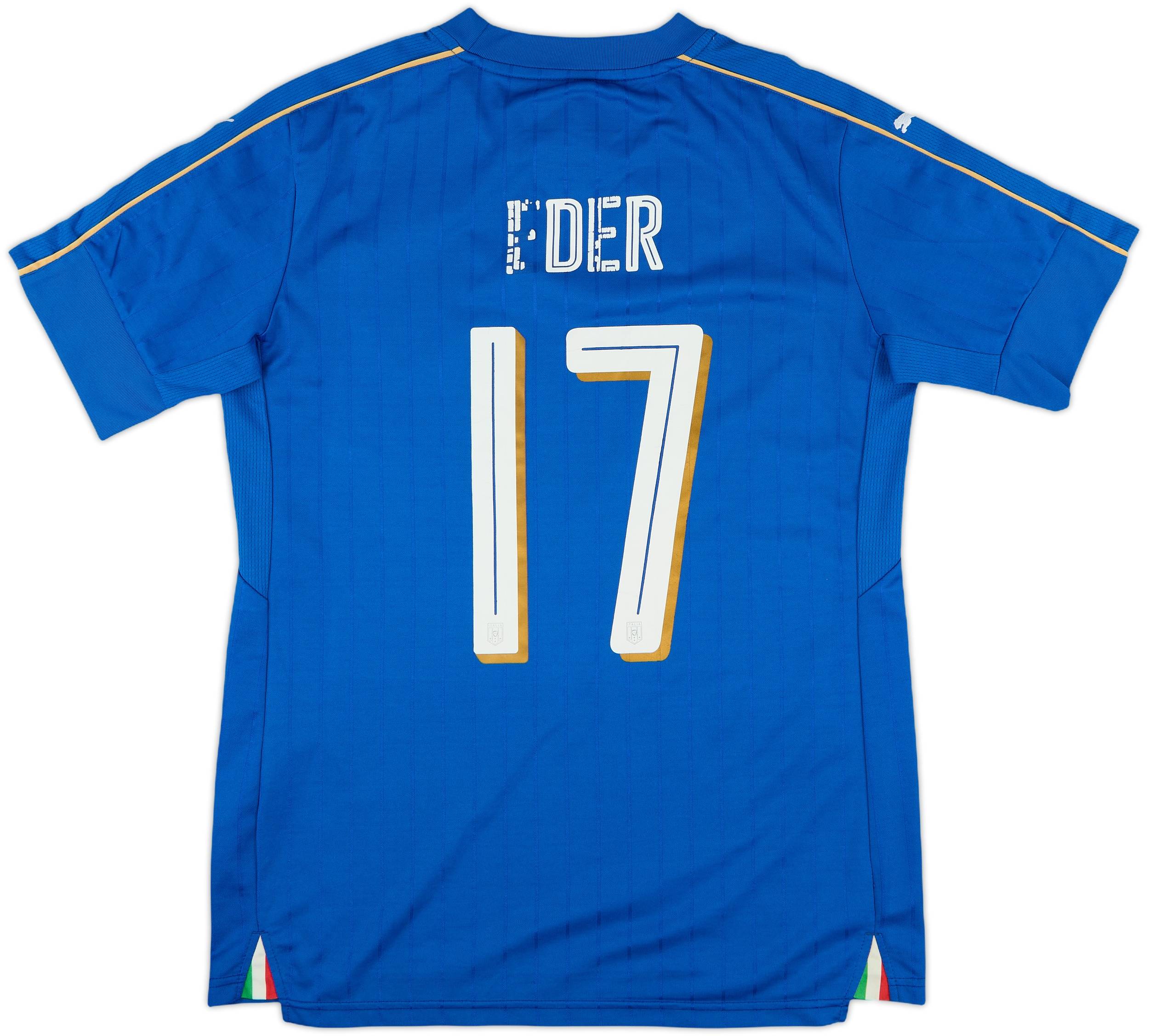 2016-17 Italy Home Shirt Eder #17 5/10 (M)
