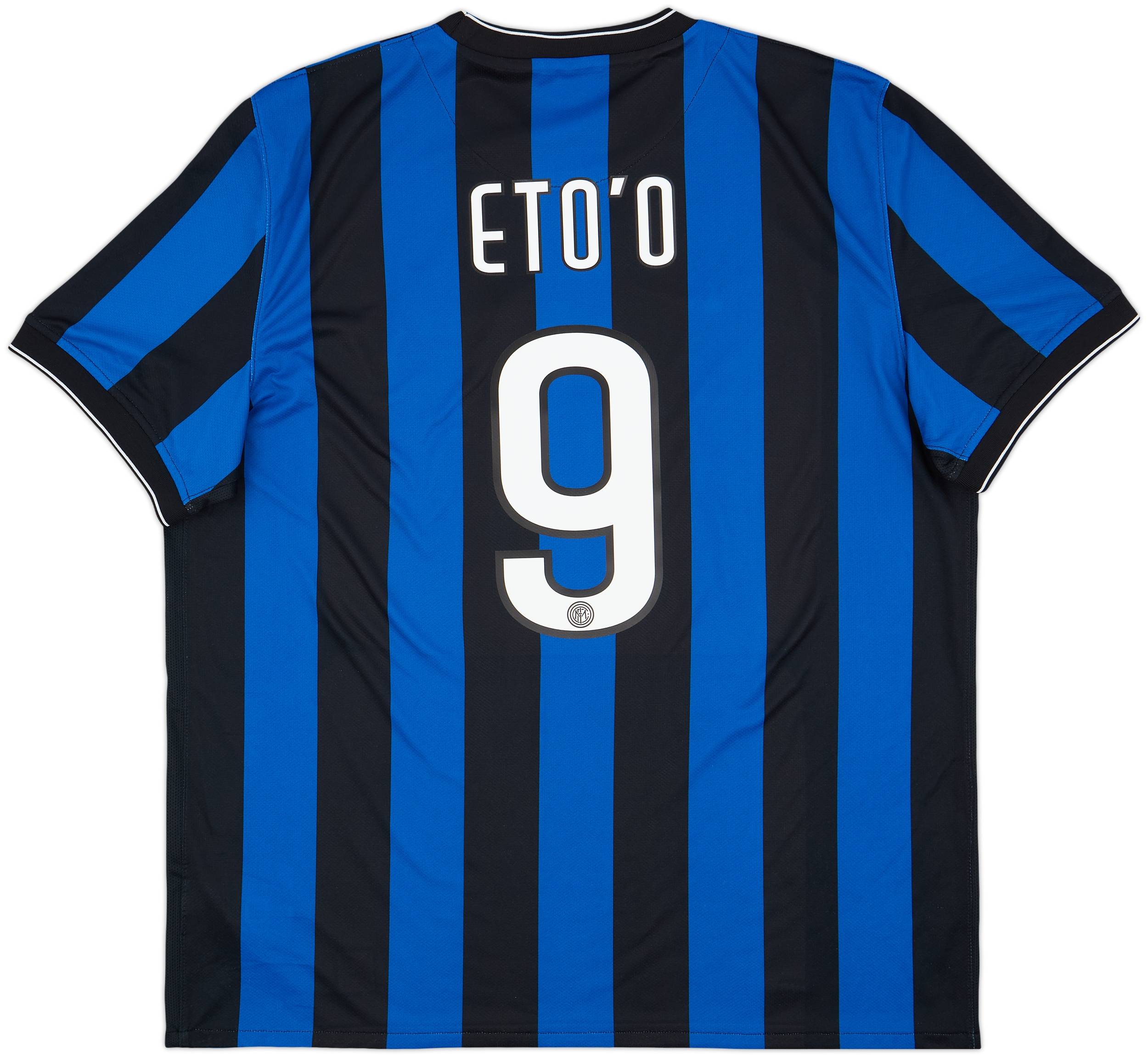 2009-10 Inter Milan Home Shirt Eto'o #9 - 7/10 - (XXL)