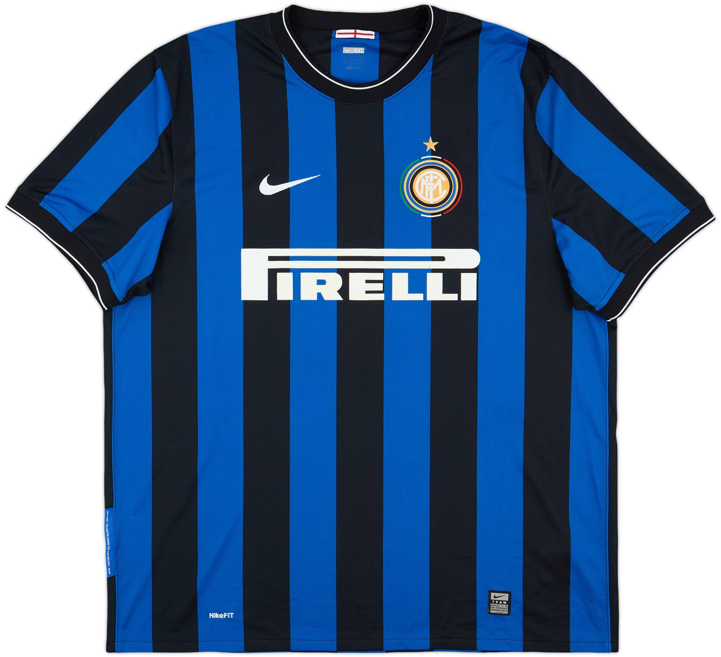 2009-10 Inter Milan Home Shirt Eto'o #9 - 7/10 - (XXL)