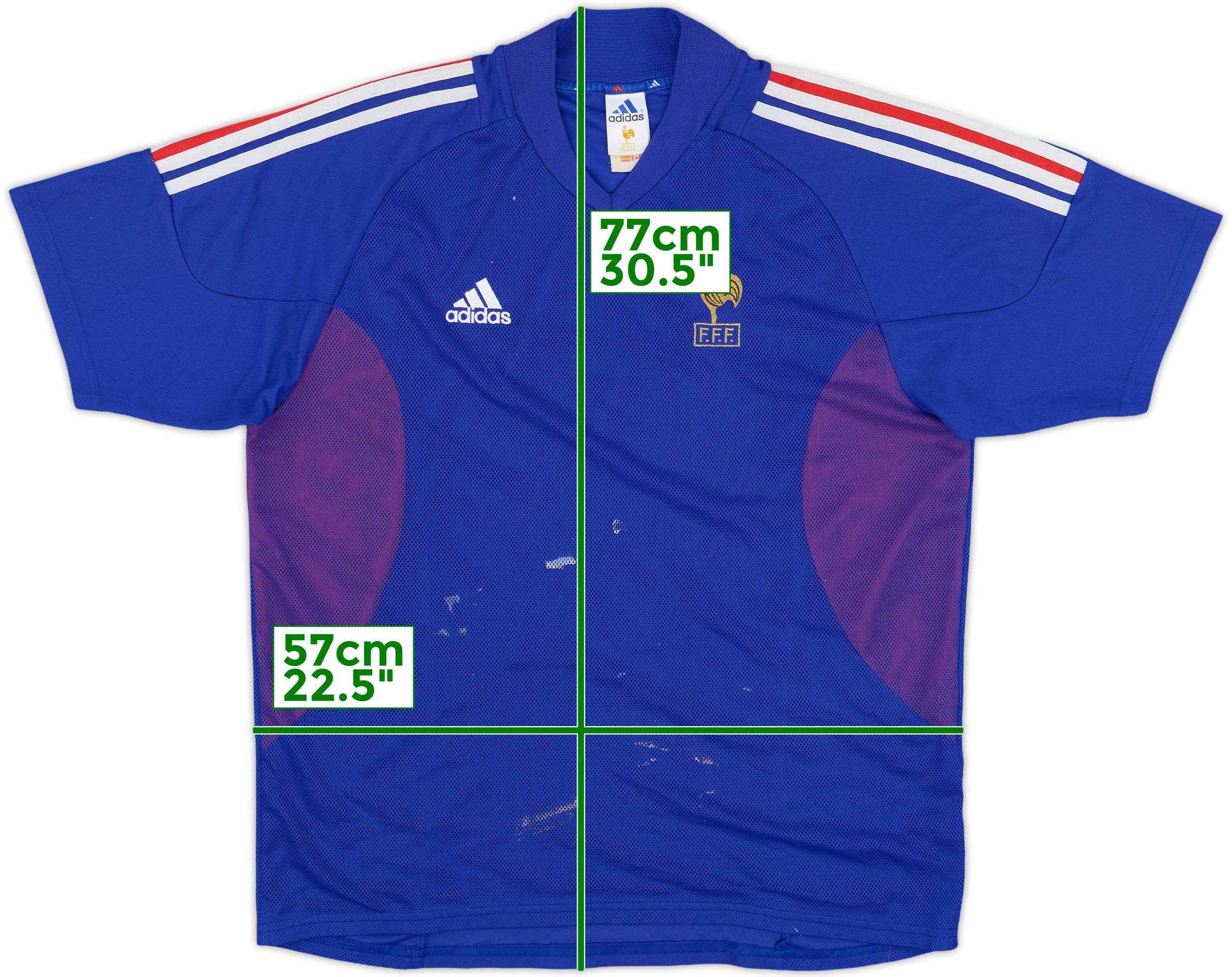 ウェア 2002 France Offical jersey 2002-04 France Home Shirt Henry #12 (L)