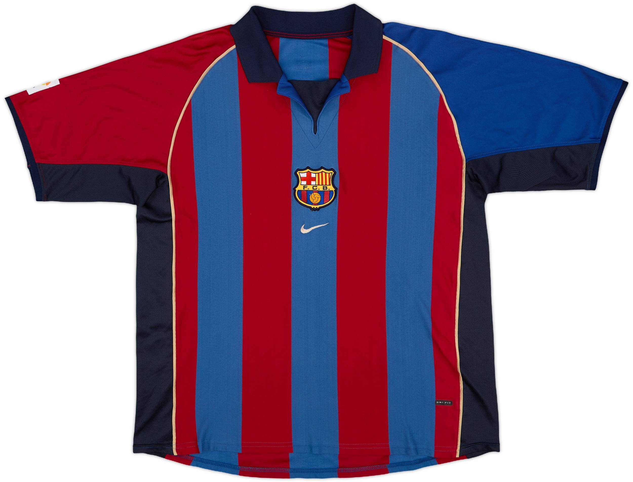 2001-02 Barcelona Home Shirt Xavi #6 - 8/10 - (XXL)