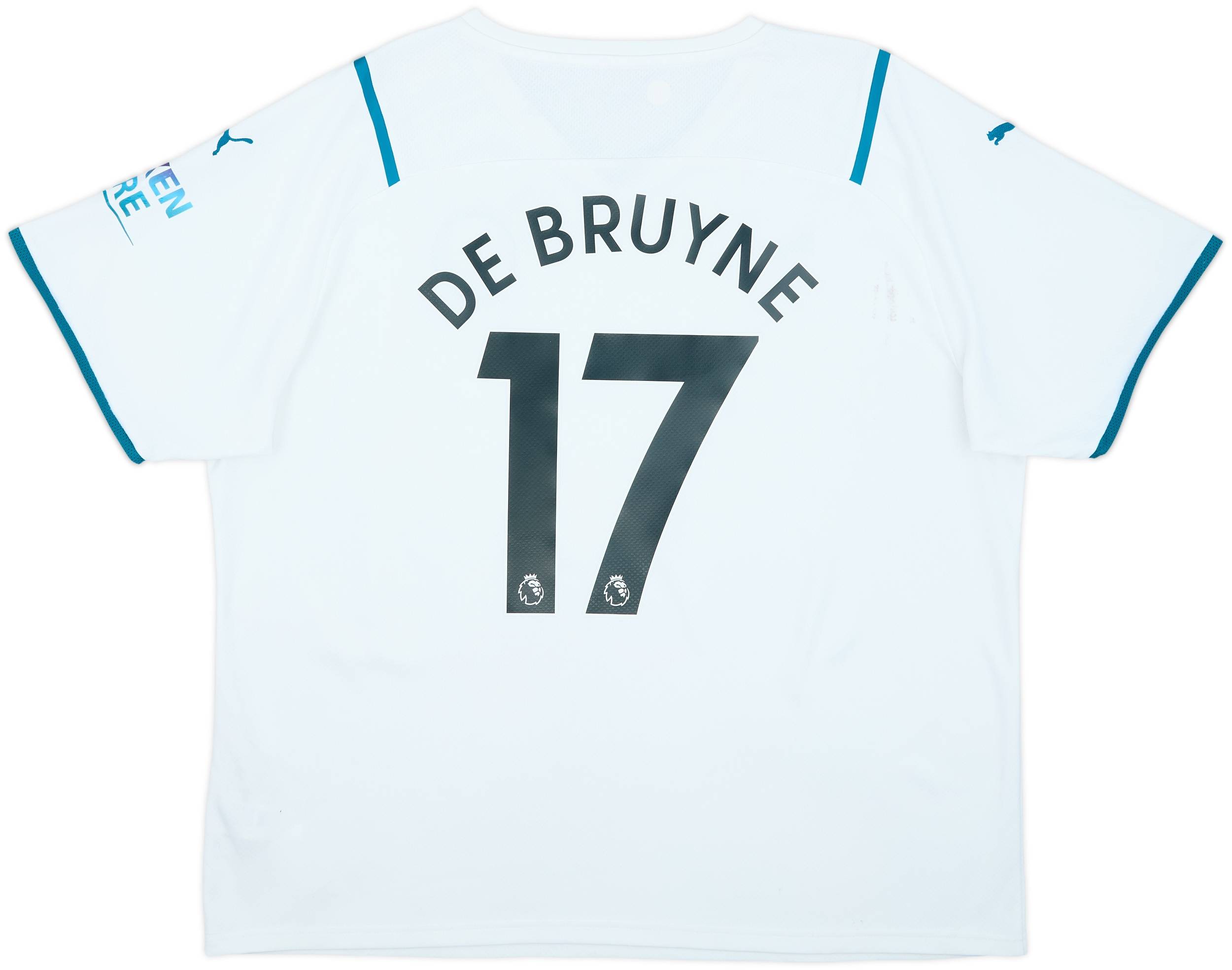 2021-22 Manchester City Away Shirt De Bruyne #17 - 7/10 - (XXL)