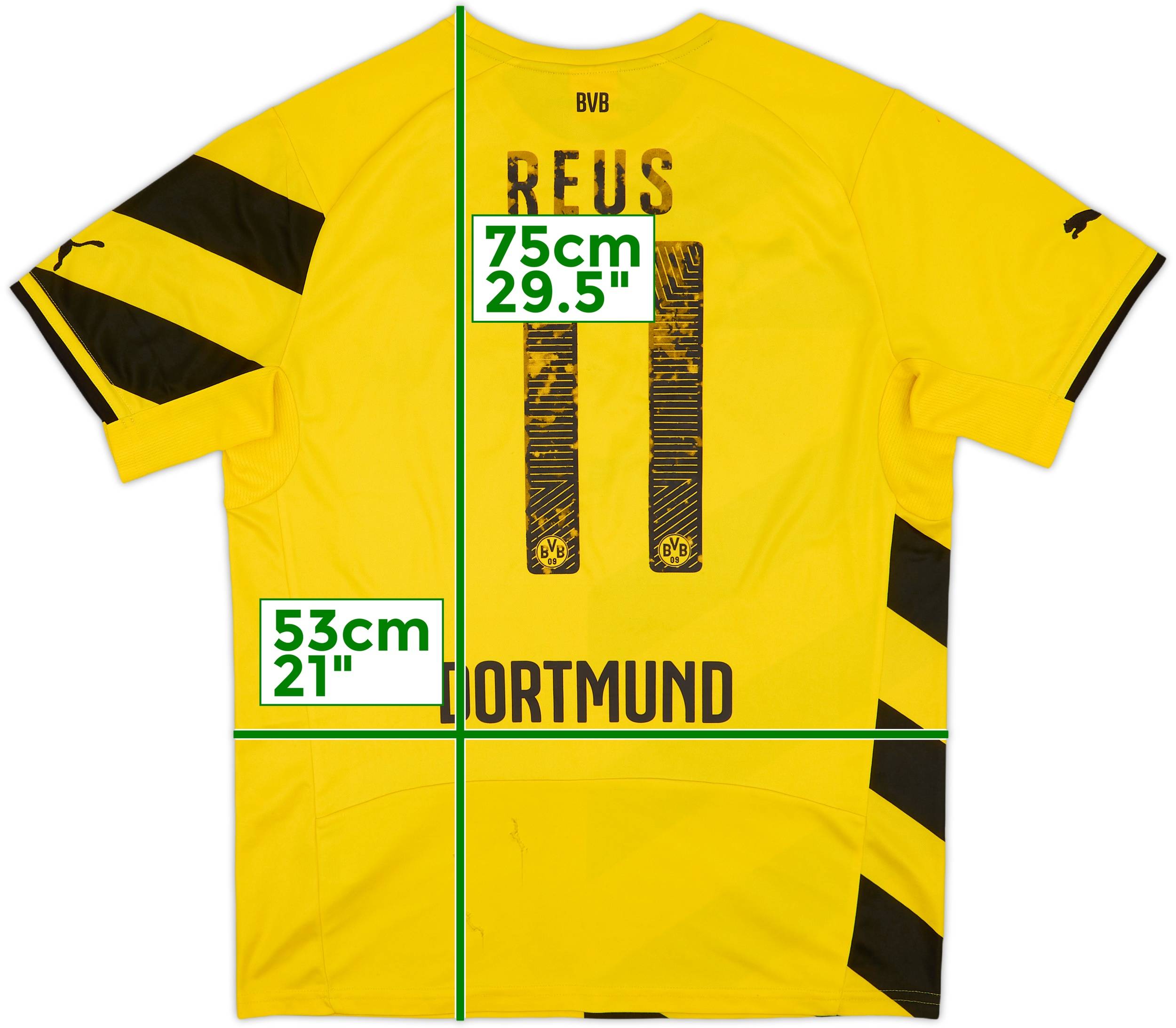 Borussia Dortmund REUS 11 シャツ 2015-16 Borussia Dortmund Home Shirt Reus #11 - 8/10 - (XL)